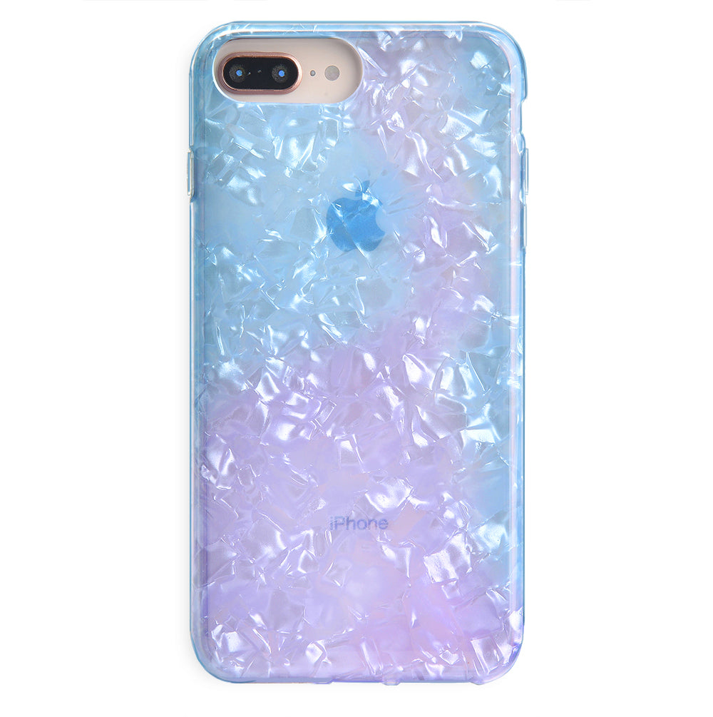 Blue Opal Quartz iPhone Case - Stylish Protective Cover for iPhone 12/13/14 Pro Max - Durable Shockproof Phone Case with Gemstone Design - Perfect for Everyday Use, Travel & Gifting