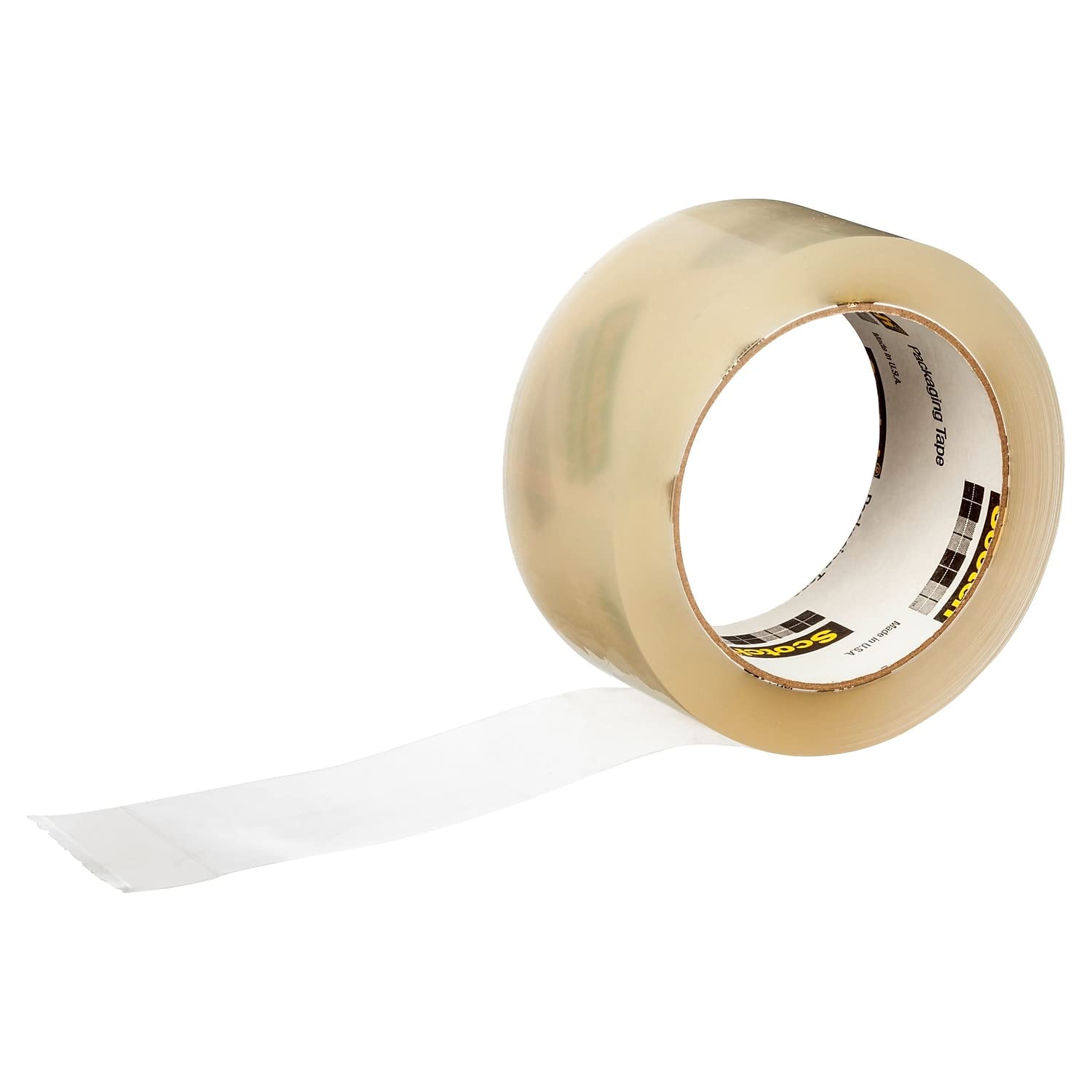 Scotch 3750CS36ST Heavy-Duty Packing Tape with Grip Dispenser, 1-7/8 Inch x 54.6 Yards, 36 Rolls per Case – Ideal for Shipping Boxes, Moving & Warehouse Packaging