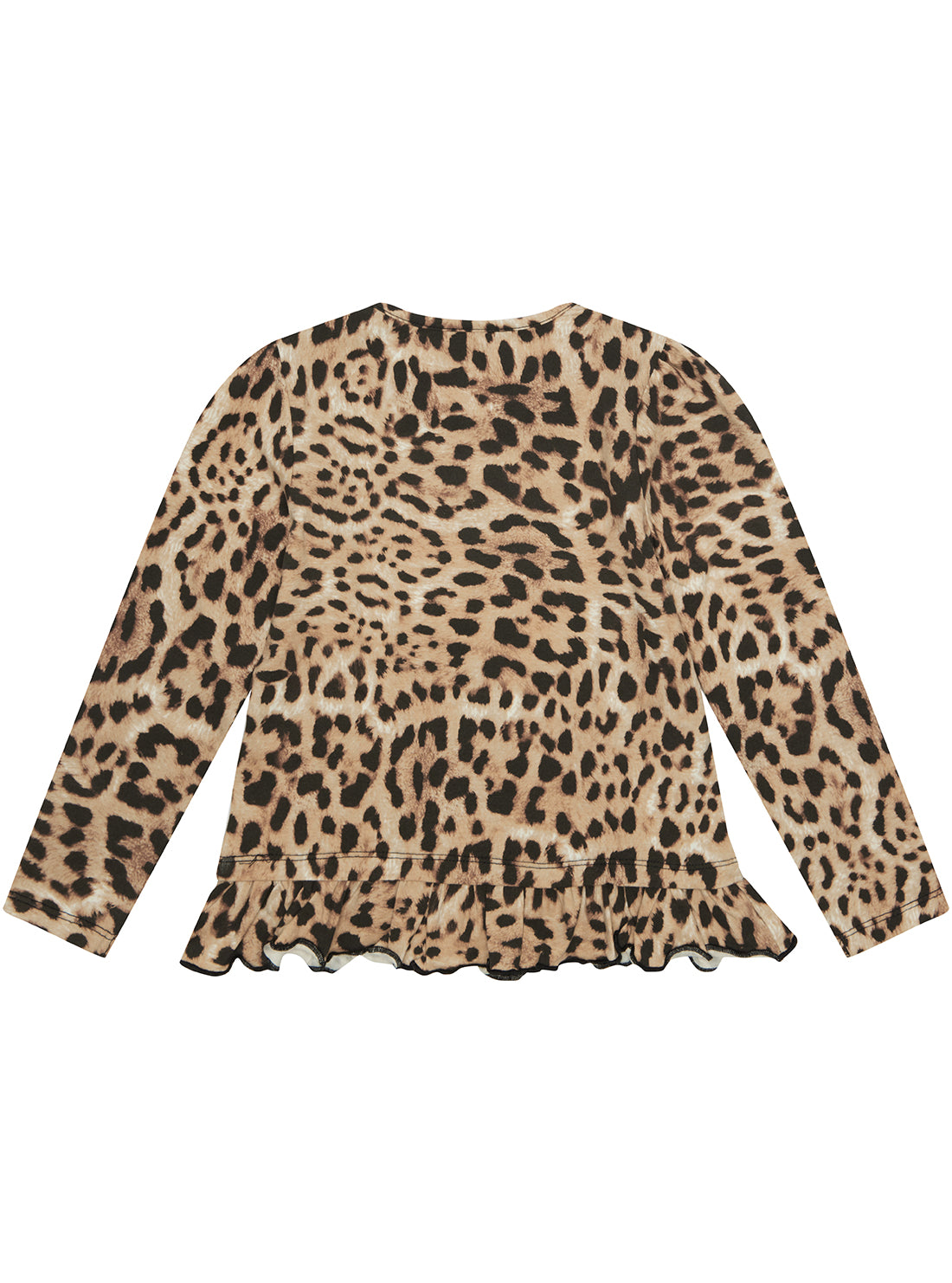 Leopard Print Long Sleeve T-Shirt for Girls (Ages 2-7) - Stylish Animal Print Top for School, Playdates & Casual Outfits
