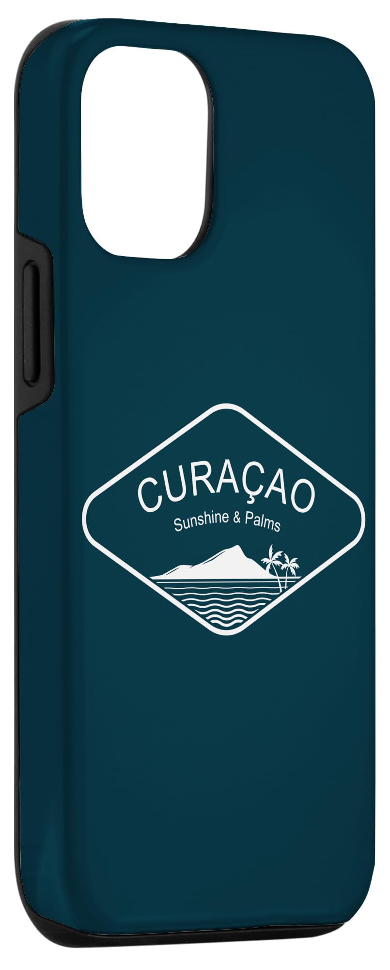 iPhone 12/12 Pro Case - Caribbean Beach Design with Sun Palms & Coral Reef - Perfect Gift & Souvenir for Travel Lovers - Ideal for Vacation, Beach Trips & Tropical Getaways