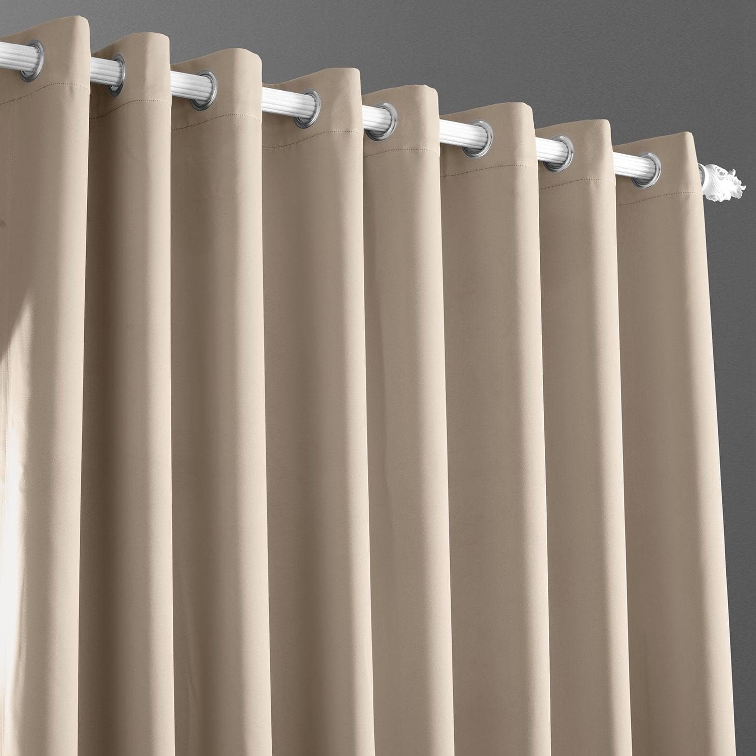 Eggnog Extra Wide Grommet Blackout Curtains for Bedroom - Thermal Insulated Window Drapes for Living Room, Nursery & Home Decor