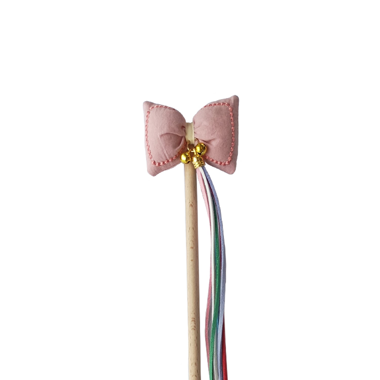 Interactive Cat Teaser Wand with Feathers - Fun Bow Toy for Kittens & Cats - Perfect for Playtime, Exercise & Bonding with Your Pet