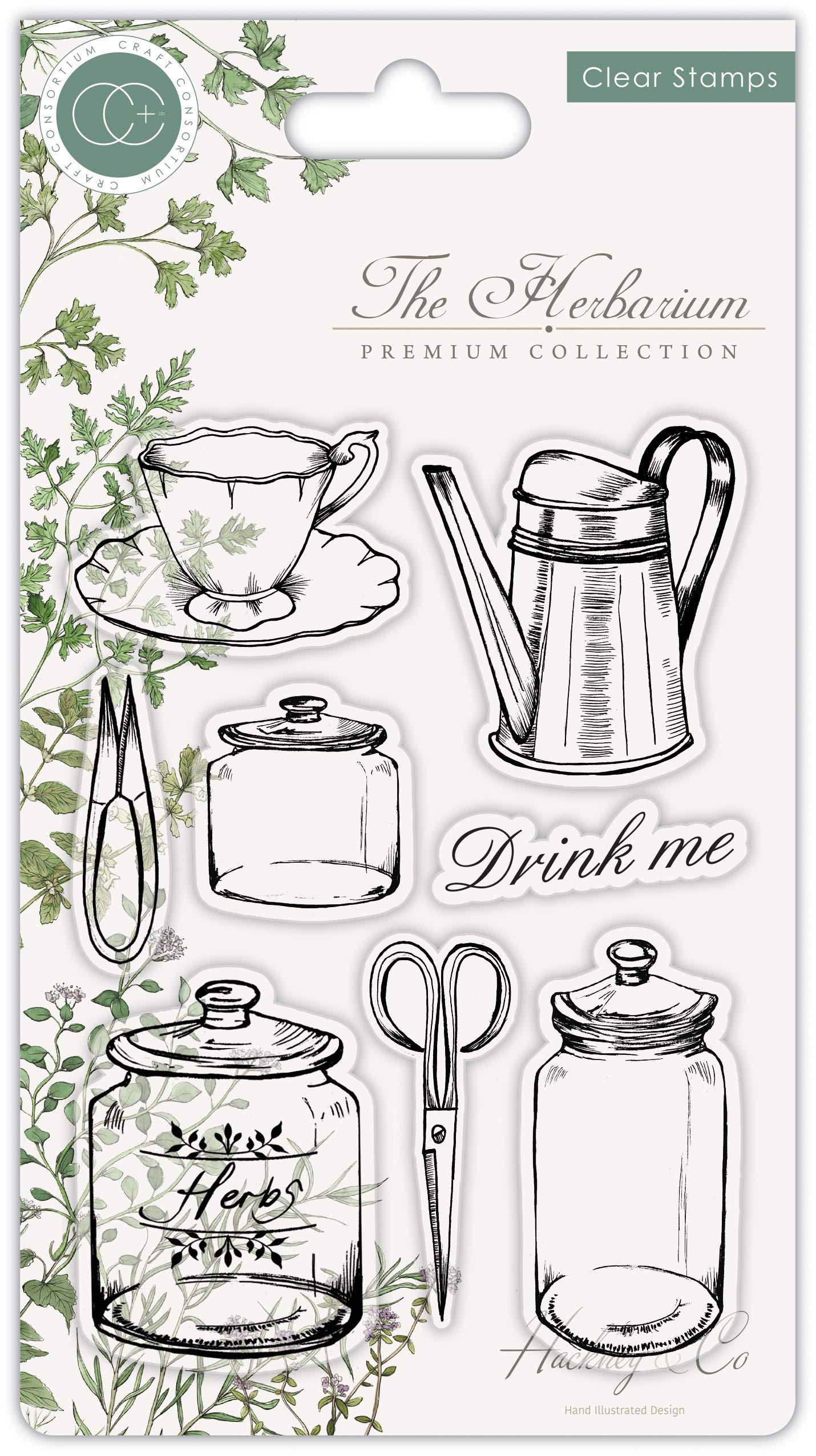 Craft Consortium A5 Clear Stamps - Kitchen Utensils Stamps for Card Making, Scrapbooking & DIY Projects | Perfect for Handmade Cards, Journals & Home Decor