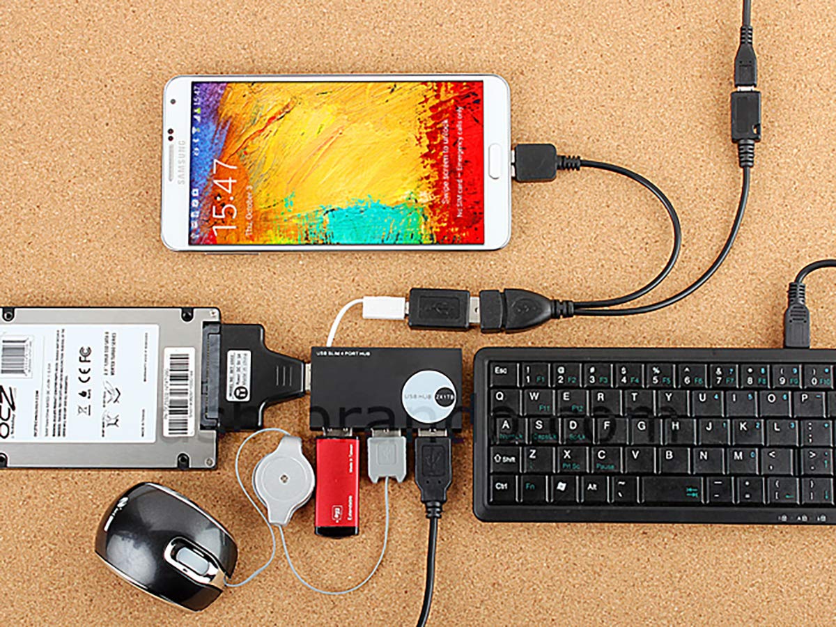 PRO OTG Power Cable for Yota YotaPhone - Micro USB to USB Adapter for Charging & Data Transfer - Connect USB Drives, Keyboards & More to Your Phone - Perfect for Travel, Work & Home Use