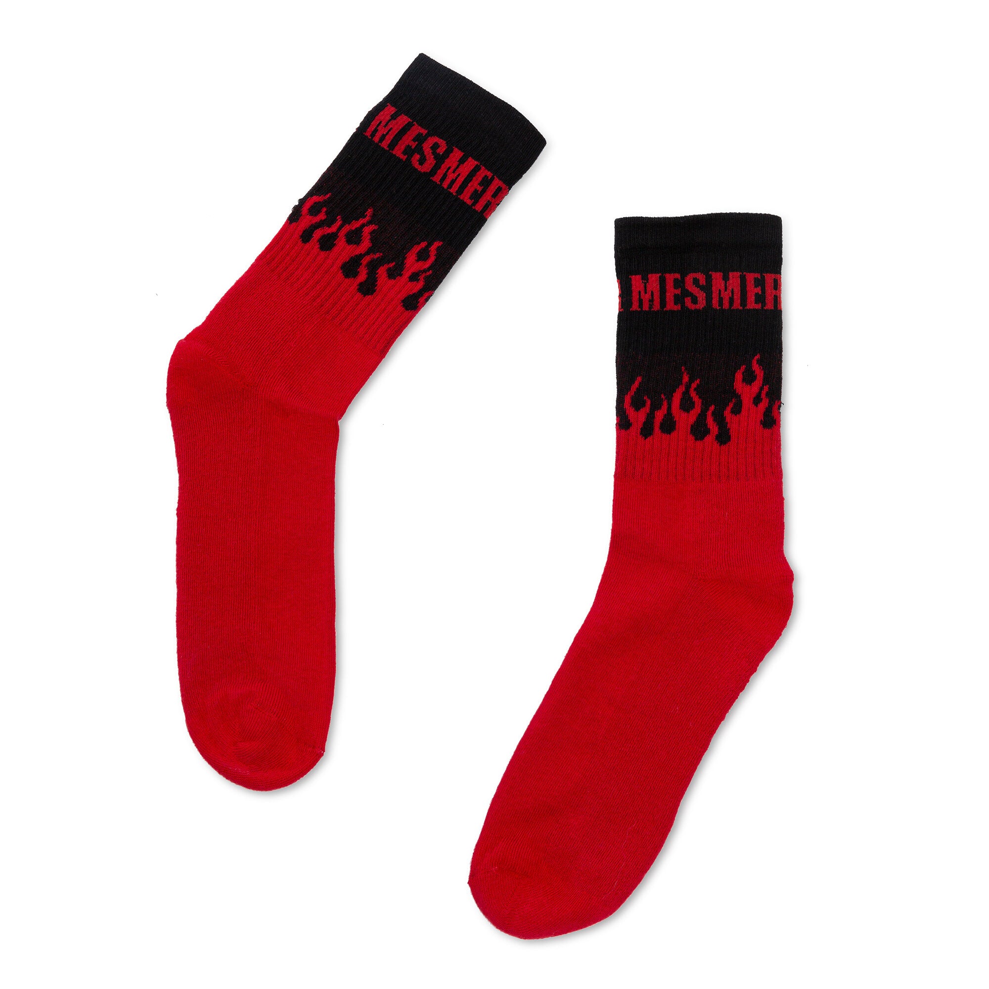 Mesmer Hot Socks for Women & Men - Red & Black Thermal Winter Socks - Warm & Cozy for Cold Weather, Hiking, and Outdoor Activities