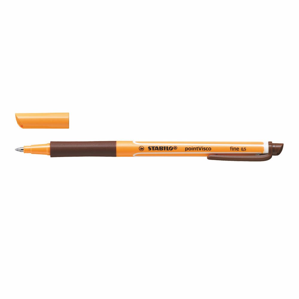 Stabilo Visco Pen Brown - Smooth Writing for Notes & Sketching