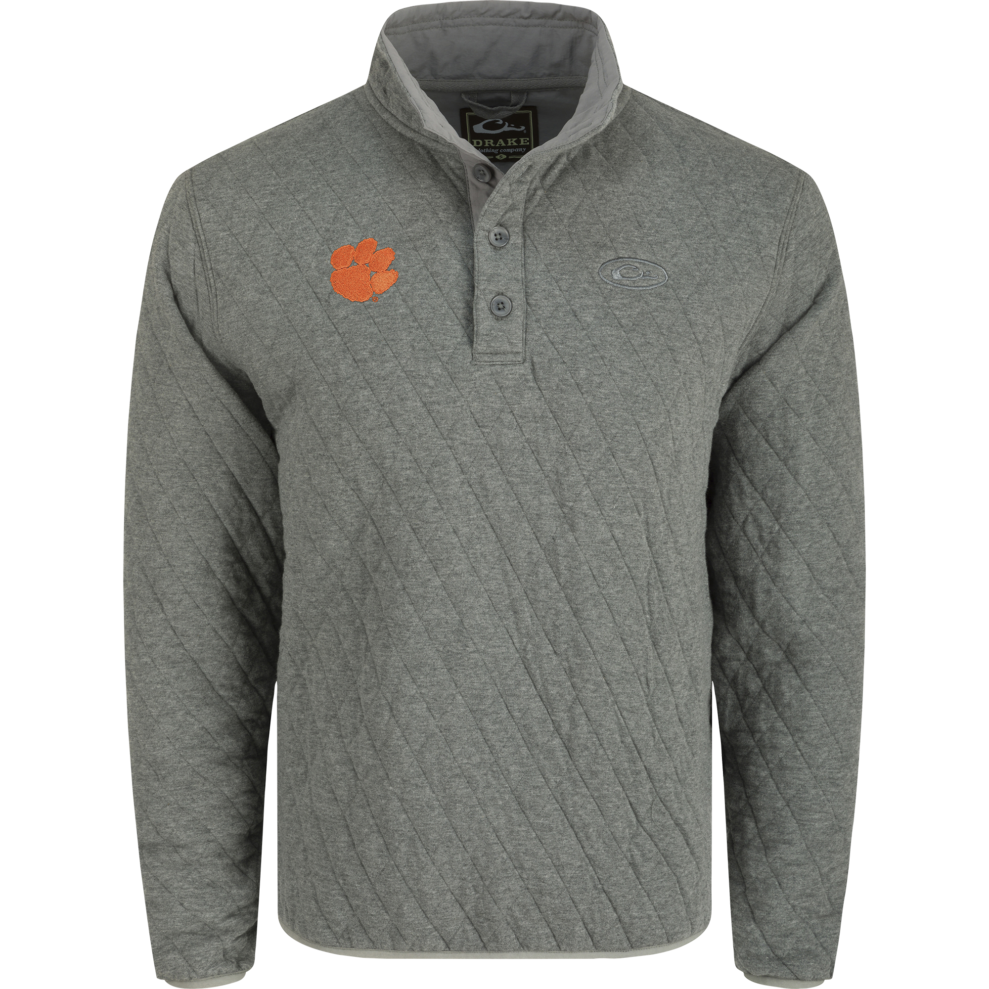 Clemson Delta Quilted 1/4 Snap Sweatshirt - Comfortable & Stylish College Pullover for Women & Men | Perfect for Game Day, Campus Wear & Casual Outfits