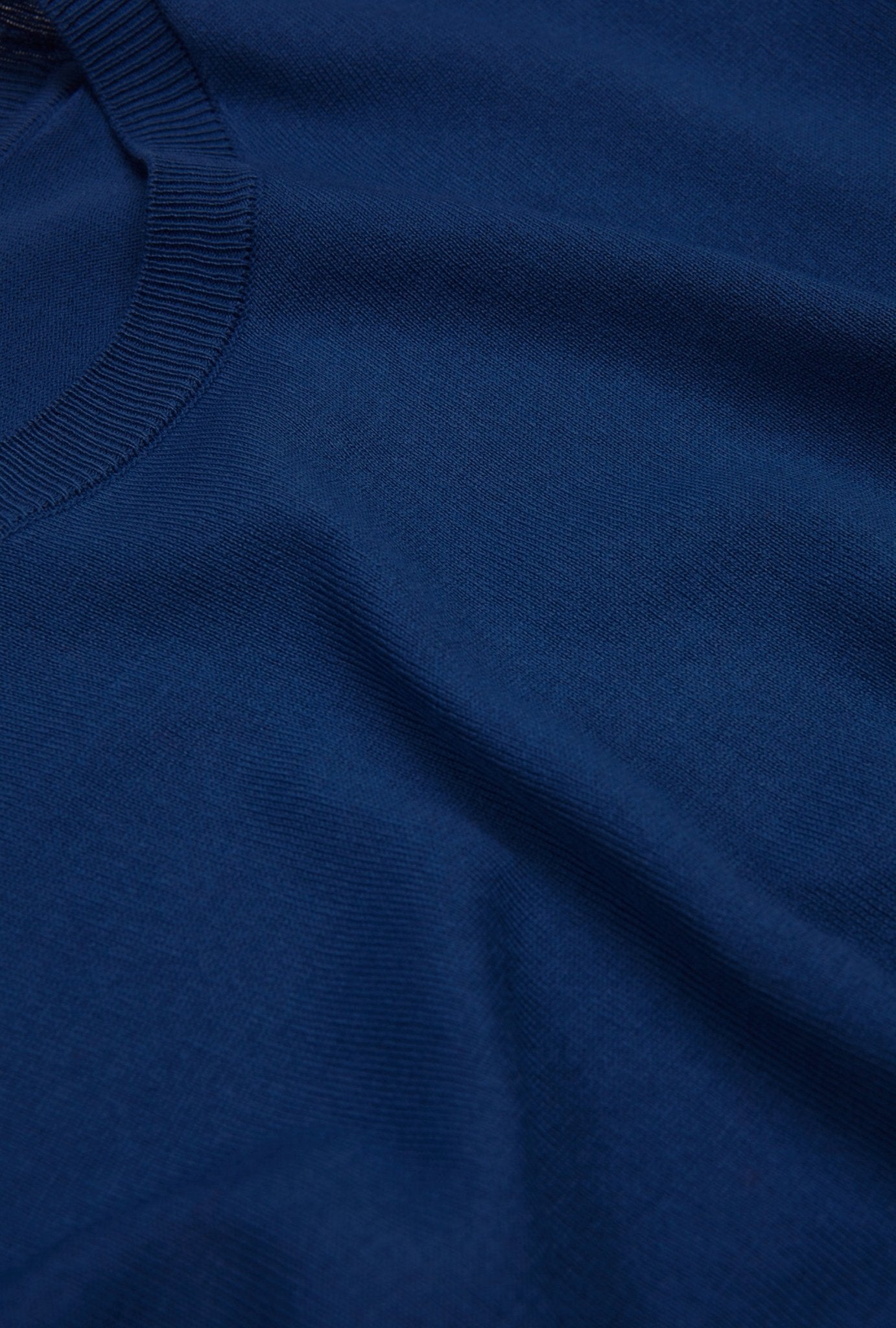 Ferrante Women's Knitted Short Sleeve Top in Denim Blue - Casual Summer T-Shirt for Streetwear & Date Night Outfits