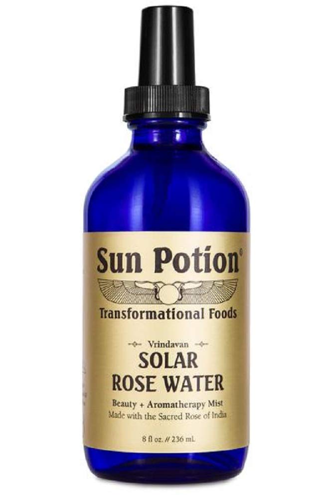 Organic Solar Rose Water Hydrating Mist - Natural Rose Petal Deodorant & Body Spray for Women | Aromatherapy Facial Toner & Skin Refreshment | 8oz (236mL) | Perfect for Yoga, Spa Days & On-the-Go Hydration