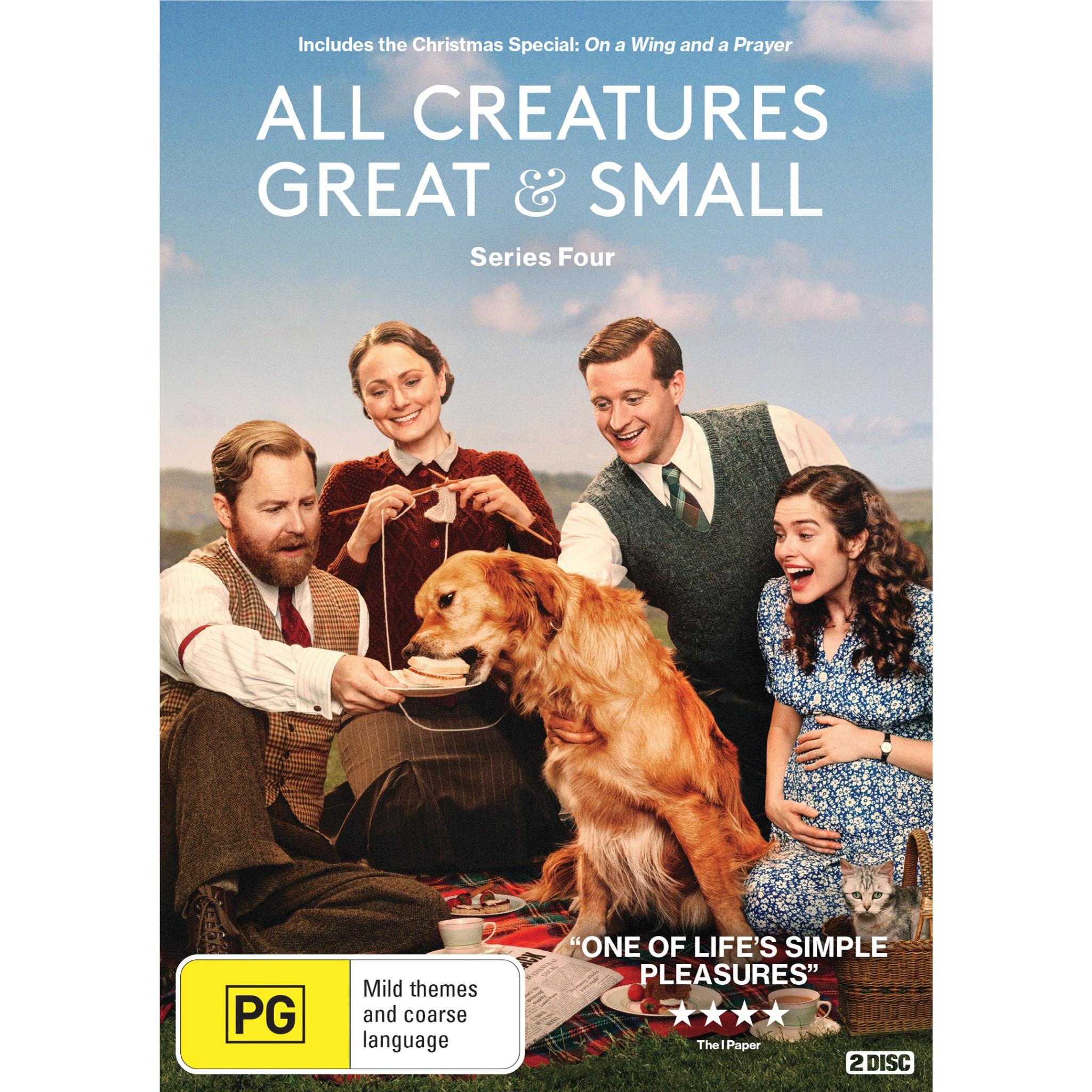 All Creatures Great & Small Season 4 DVD - Heartwarming British Veterinary Drama | Perfect for Family Movie Nights & Animal Lovers