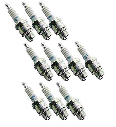 NGK 4551 BR9HS-10 Spark Plugs (10-Pack) - High Performance Iridium Spark Plugs for Motorcycles, ATVs & Small Engines - Perfect for Off-Road, Racing & Daily Commuting