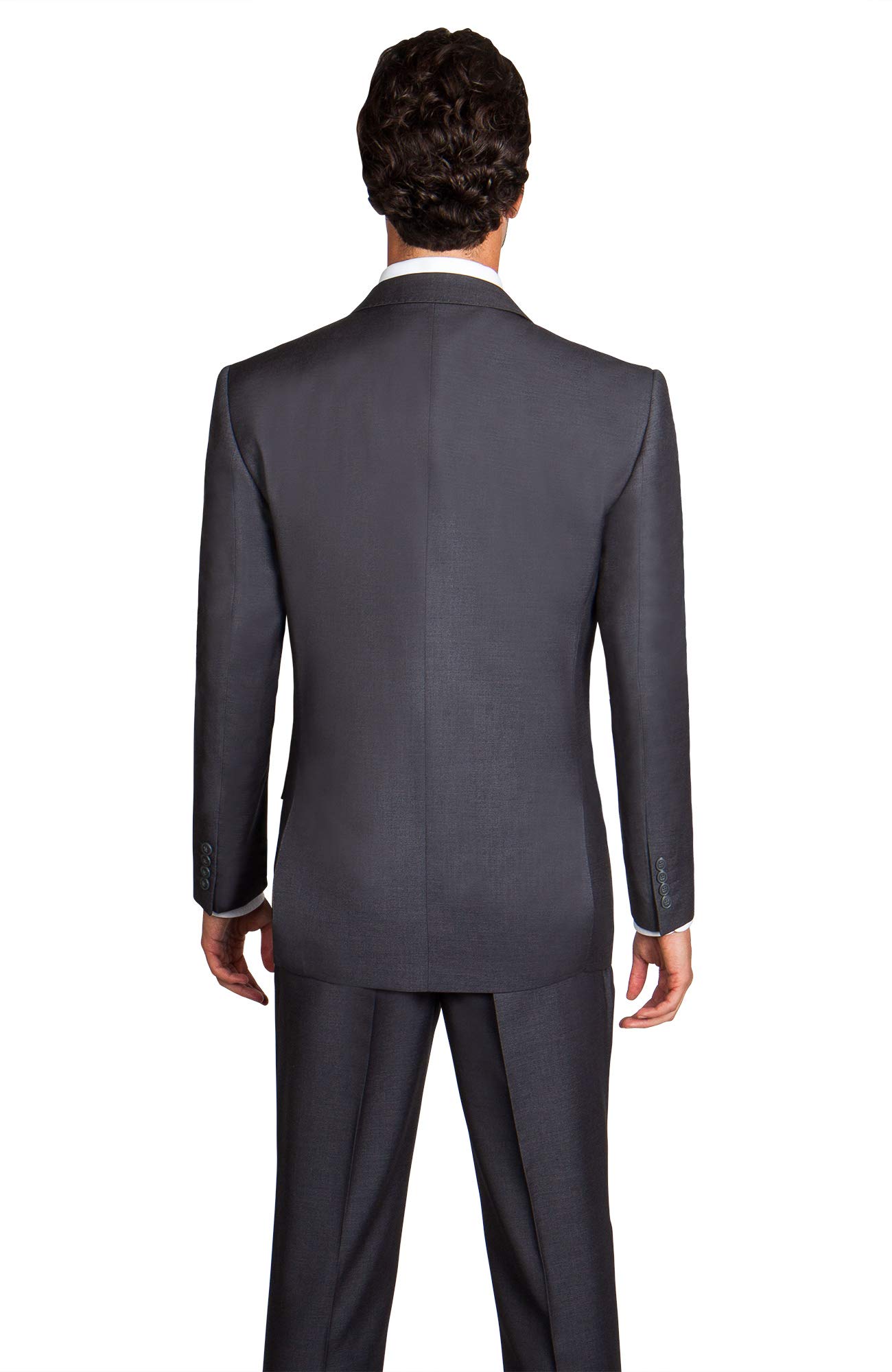 Premium Italian Wool Men's 2-Piece Suit Set - Modern Fit Blazer & Dress Pants for Business, Weddings & Formal Events | Slim Fit Two-Button Wedding Suit & Trousers for Office, Parties & Special Occasions