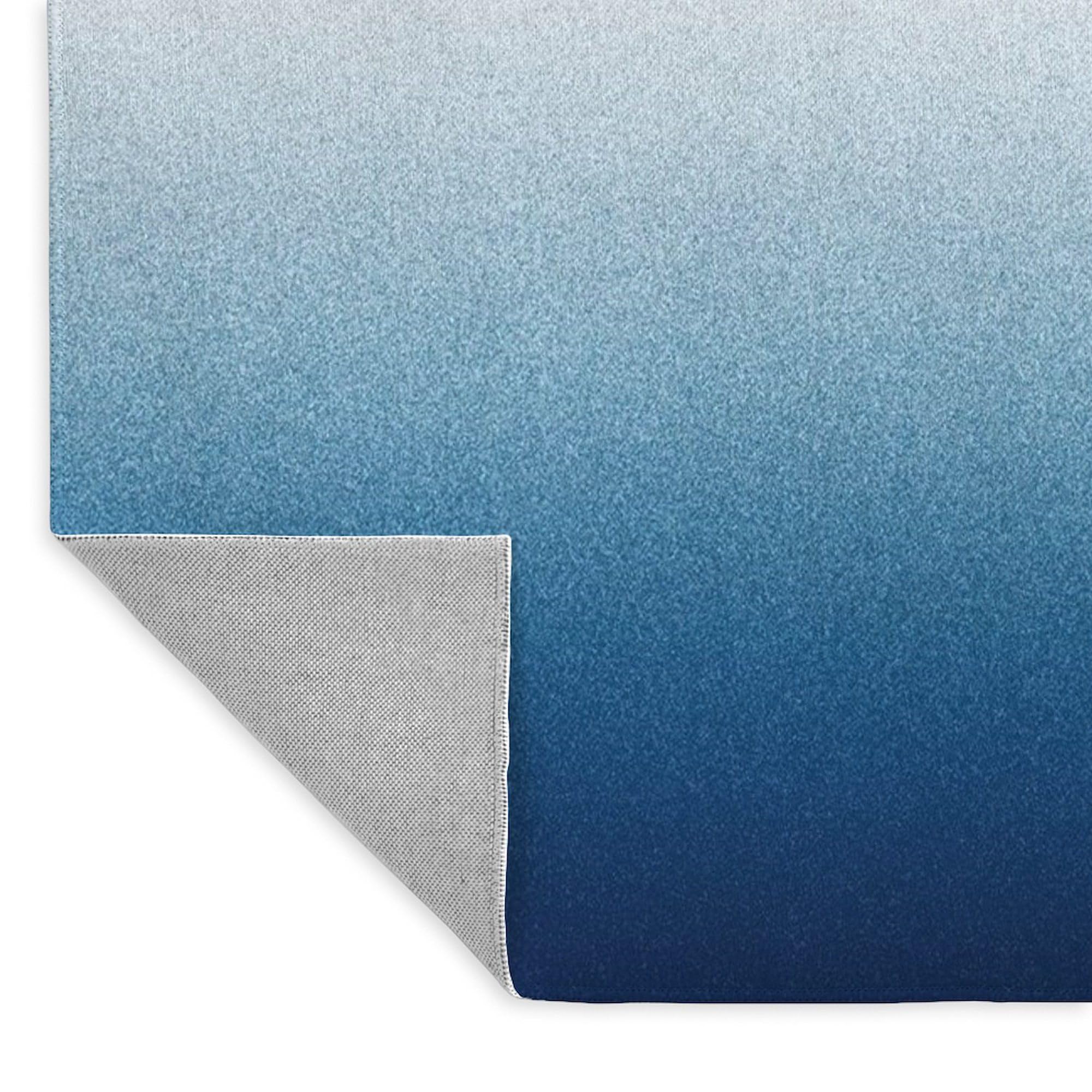 Beautiful Indigo Blue Ombre Area Rug - Soft Fabric Throw Rug for Living Room, Bedroom Decor - Perfect for Home, Office & Dorm Room