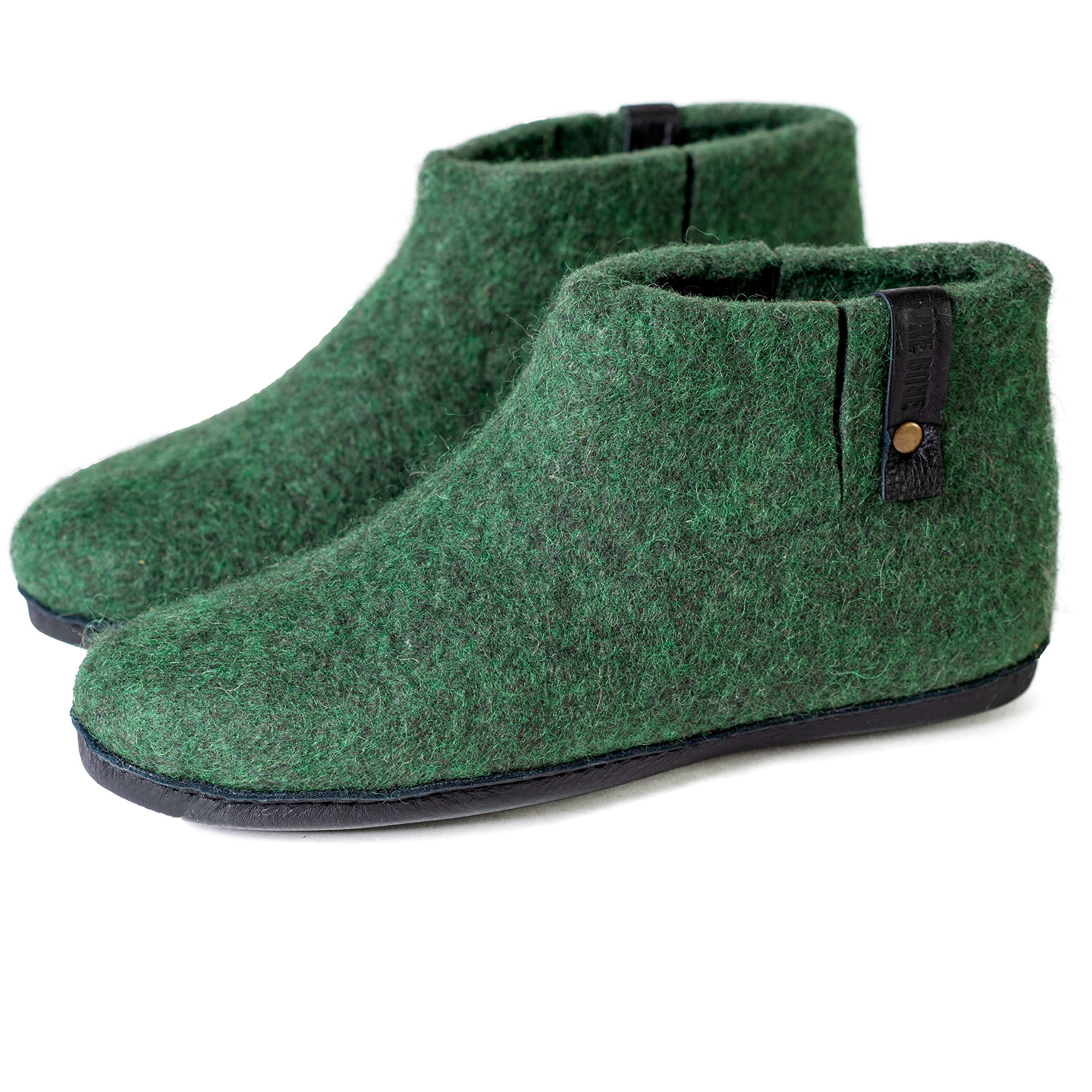 Classic Felted Wool Ankle Boots Slippers for Men - Cozy Winter Indoor/Outdoor House Shoes - Perfect Father's Day Gift for Dad