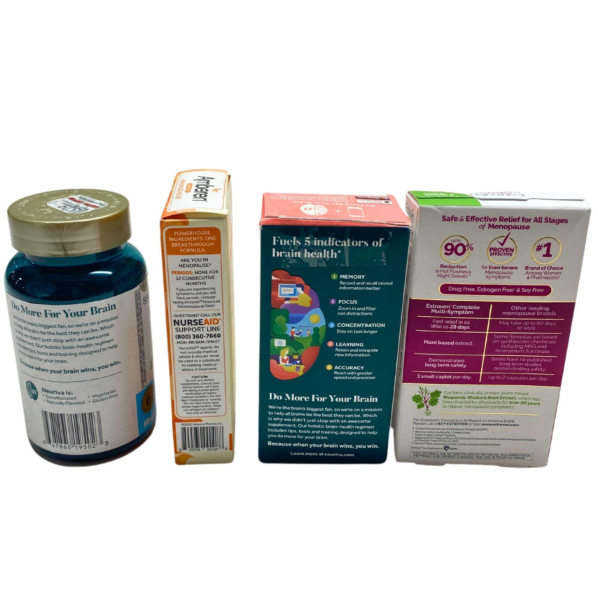 Natural Menopause Relief & Brain Health Supplement - 30 Pcs | Hot Flash & Memory Support for Women | Daily Wellness & Cognitive Boost
