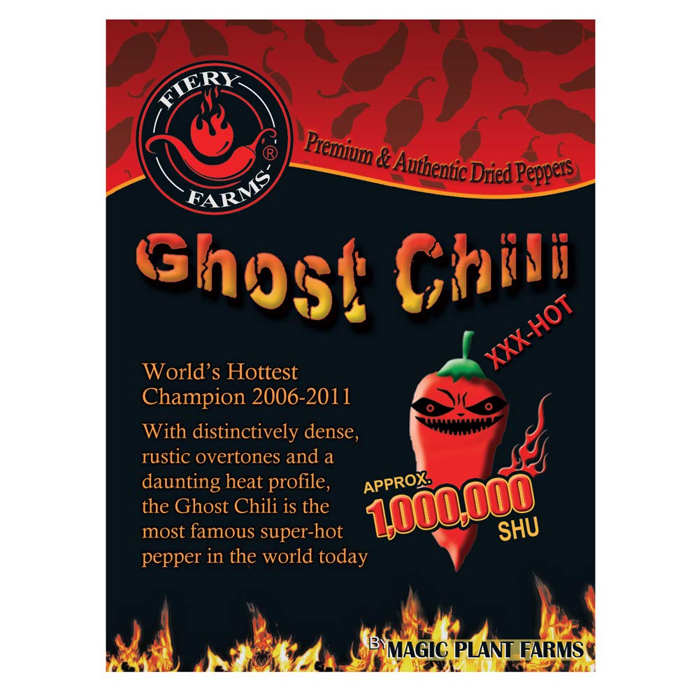 Bhut Jolokia Ghost Pepper Powder - 2oz | Super Hot Chili Spice for Cooking, BBQ, Hot Sauce & Seasoning | Authentic Ground Ghost Pepper for Spicy Food Lovers