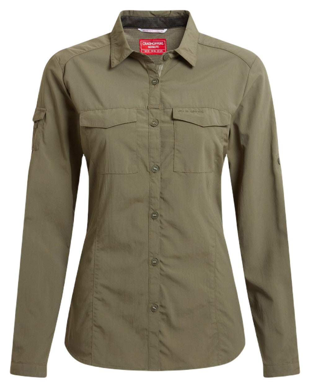 Craghoppers Women's NosiLife Adventure Long Sleeve Shirt III - Bug Repellent Travel & Hiking Shirt for Outdoor Activities