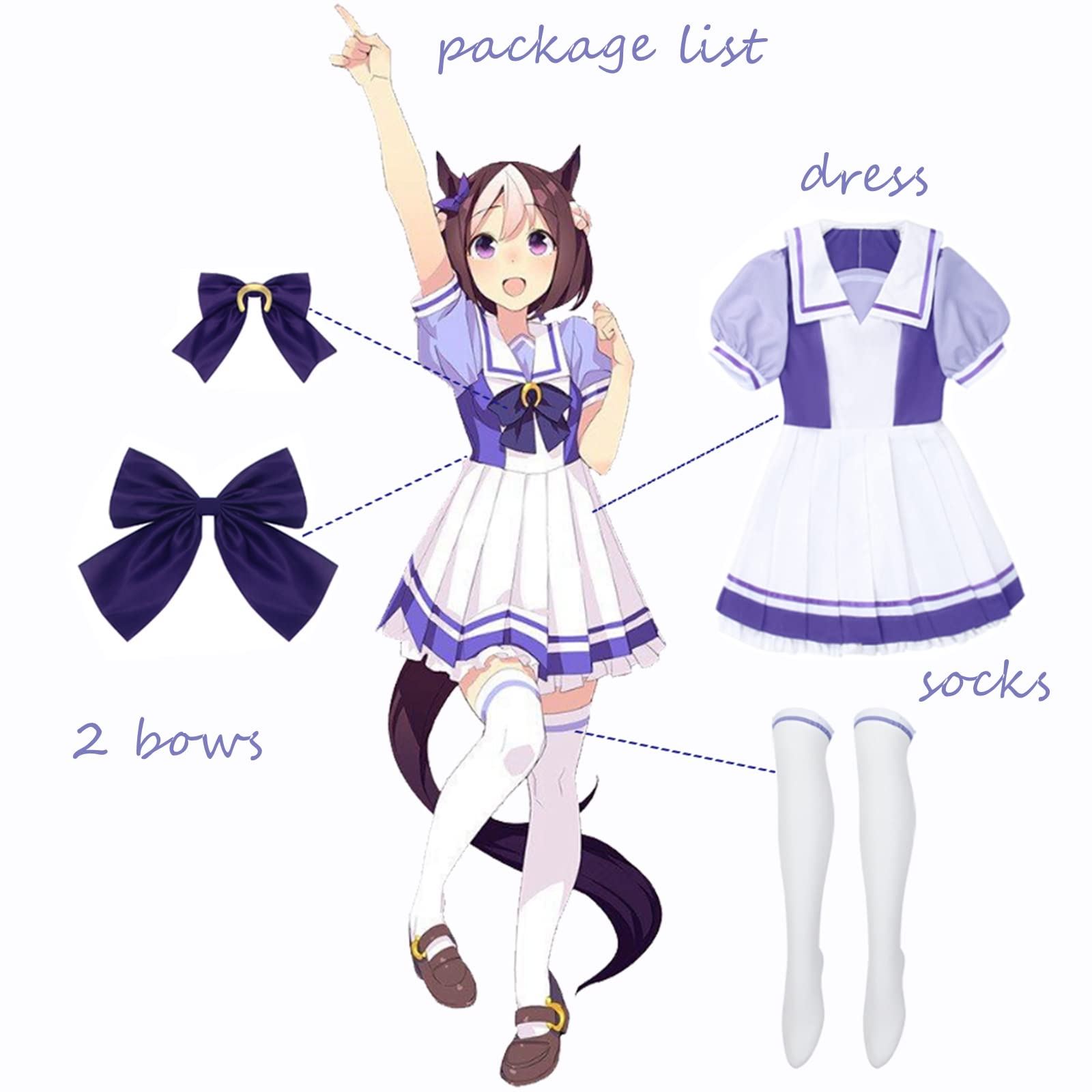 Japanese Anime Sailor Uniform Dress - Purple School Girl Costume for Cosplay, Halloween & Themed Parties | NSPSTT