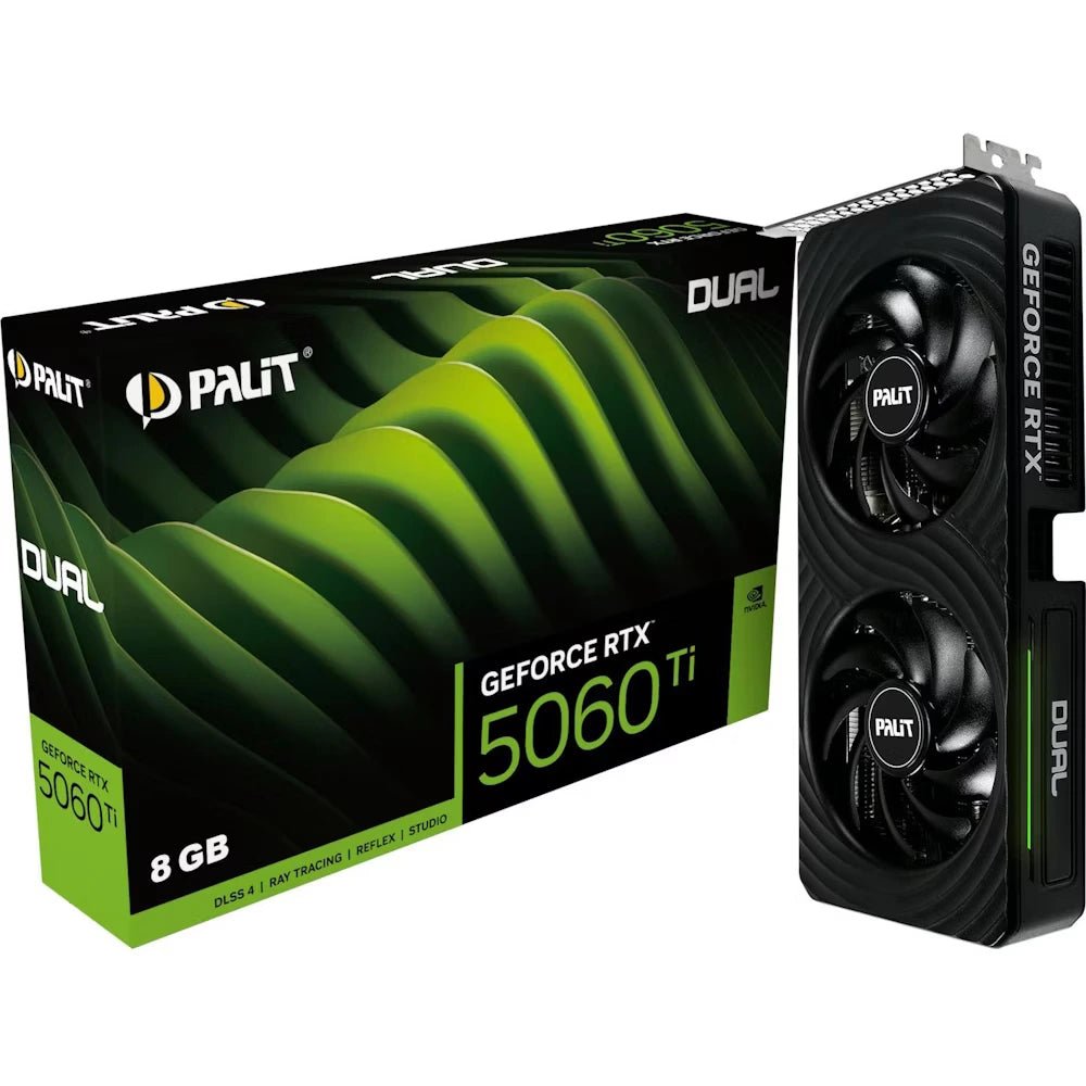 Palit GeForce RTX 5060 Ti Dual 8GB GDDR7 Gaming Graphics Card - High Performance for PC Gaming, Video Editing & 4K Streaming