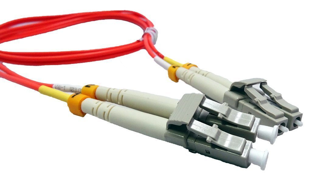 10 Pack 10M LC to LC Duplex Multimode Fiber Optic Cable (50/125μm) - Orange - High Speed Data Transmission for Network Switches, Servers & Data Centers