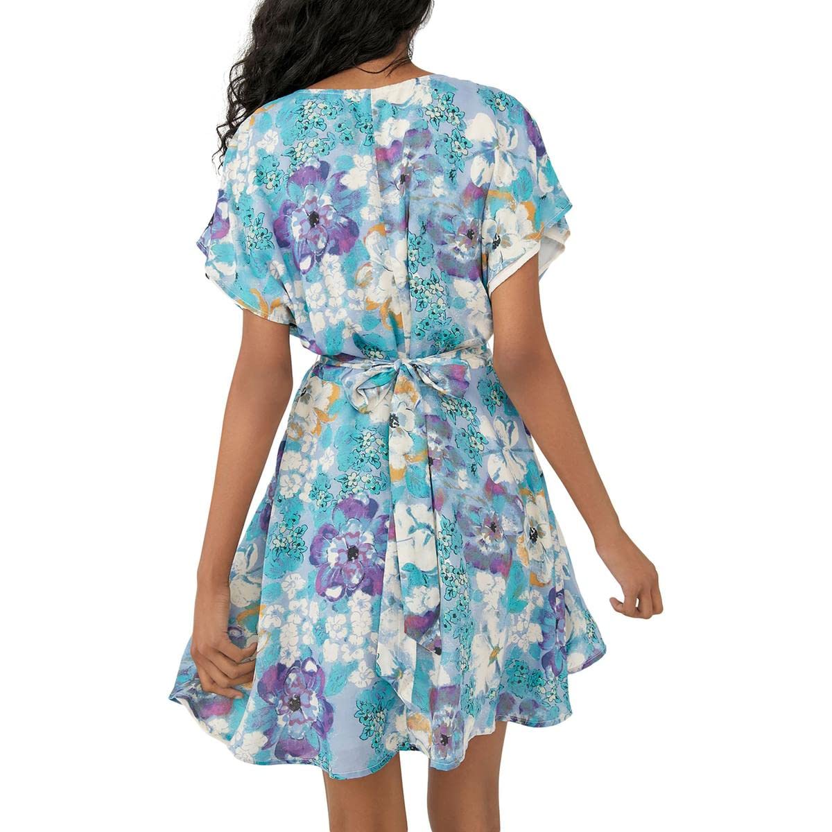 Free People Women's Freddy Tie Mini Dress - Flowy Boho Summer Dress for Beach, Music Festivals & Date Nights