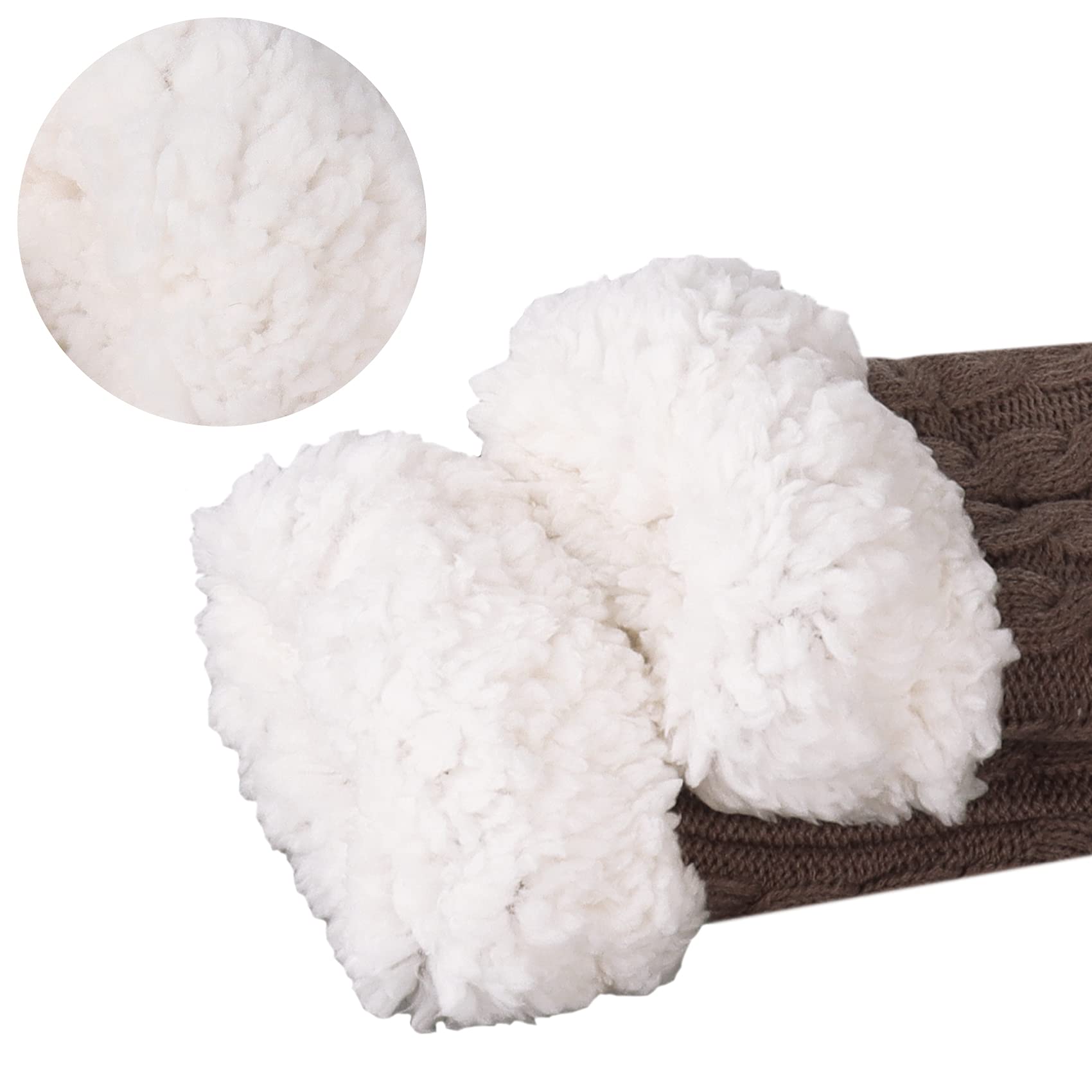 Jeasona Women's Fuzzy Non-Slip Slipper Socks - Warm Cozy House Shoes with Grippers for Indoor/Outdoor Use - Perfect Gift for Women, Christmas, Mother's Day - Ideal for Home, Office, Travel & Relaxation