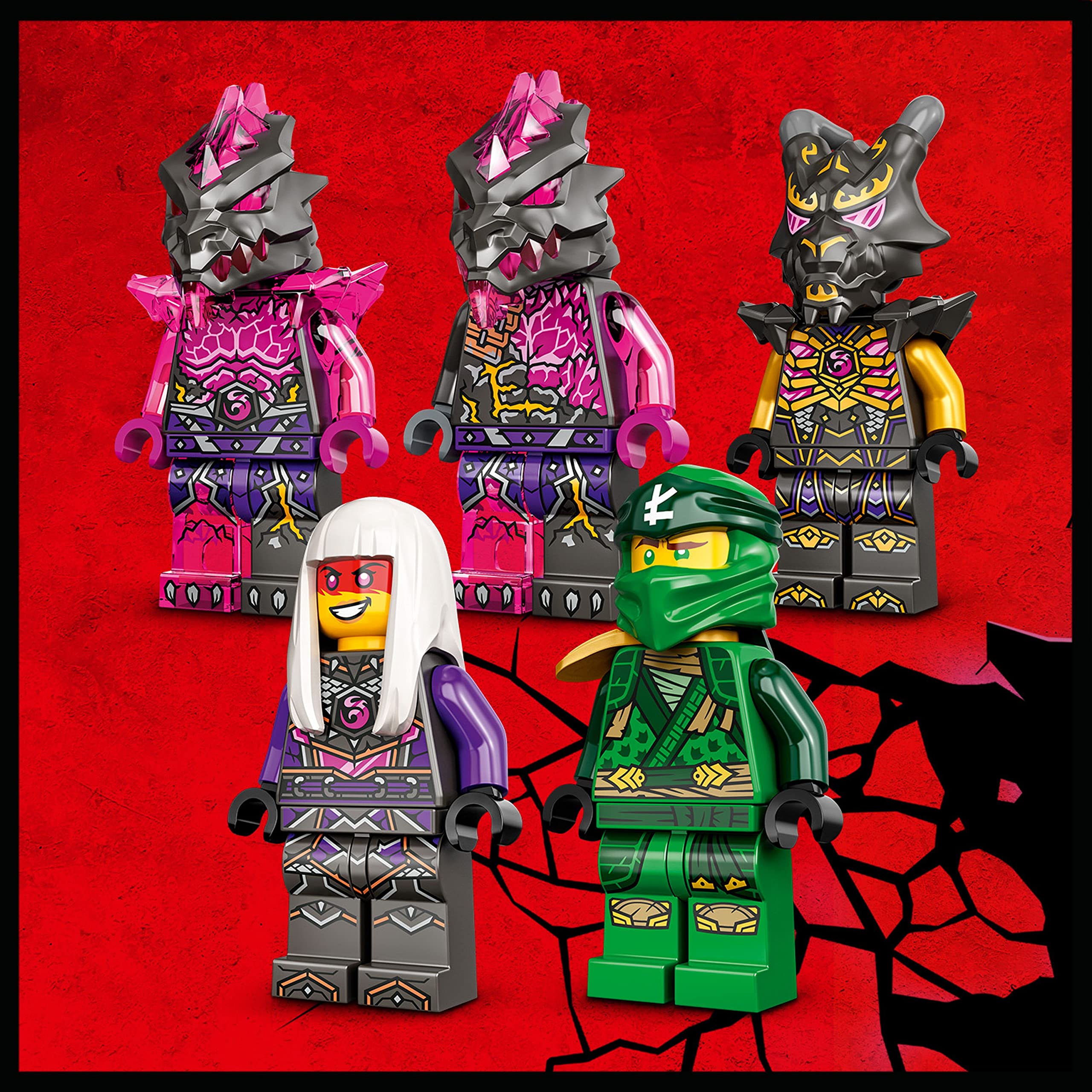 LEGO 71772 Ninjago Crystal King Building Set with Action Figure, Toy Sword & Mini Lloyd Figure - TV Series Crystallized - Perfect Gift for Kids | Birthday, Christmas & Playtime Battles