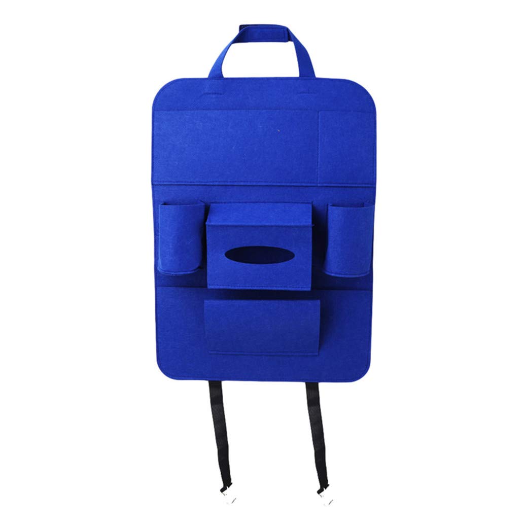 Waterproof Car Backseat Organizer with Multiple Pockets - Durable SUV & Minivan Seat Protector for Family Vehicles | Storage Solution for Kids Toys, Snacks & Essentials | Ideal for Road Trips, Travel, Daily Commute & School Runs | Perfect for Parents, Travelers & Commuters (Blue) | Great for Family Outings, Shopping Trips & Long Drives | Use in Cars, SUVs, Minivans for Organization & Child Safety | Keep Your Car Neat on Family Vacations, School Drop-offs, and Weekend Getaways