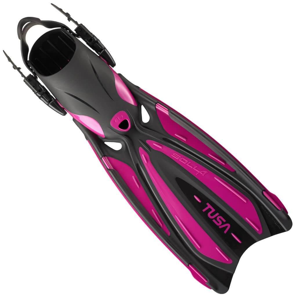 Tusa Solla Open Heel Scuba Diving Fins - Professional Snorkeling & Swimming Gear for Ocean Adventures