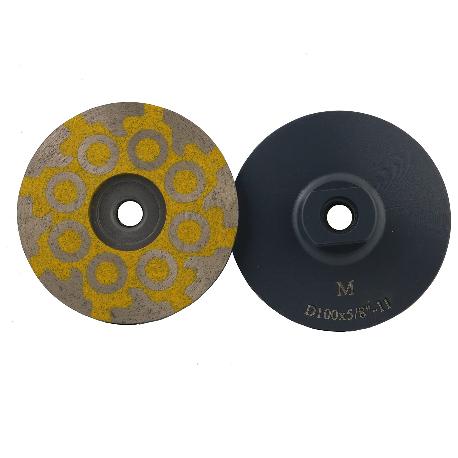 4 Inch Diamond Resin Filled Cup Wheel - Premium Grinding Wheel for Granite, Concrete & Tile with 5/8