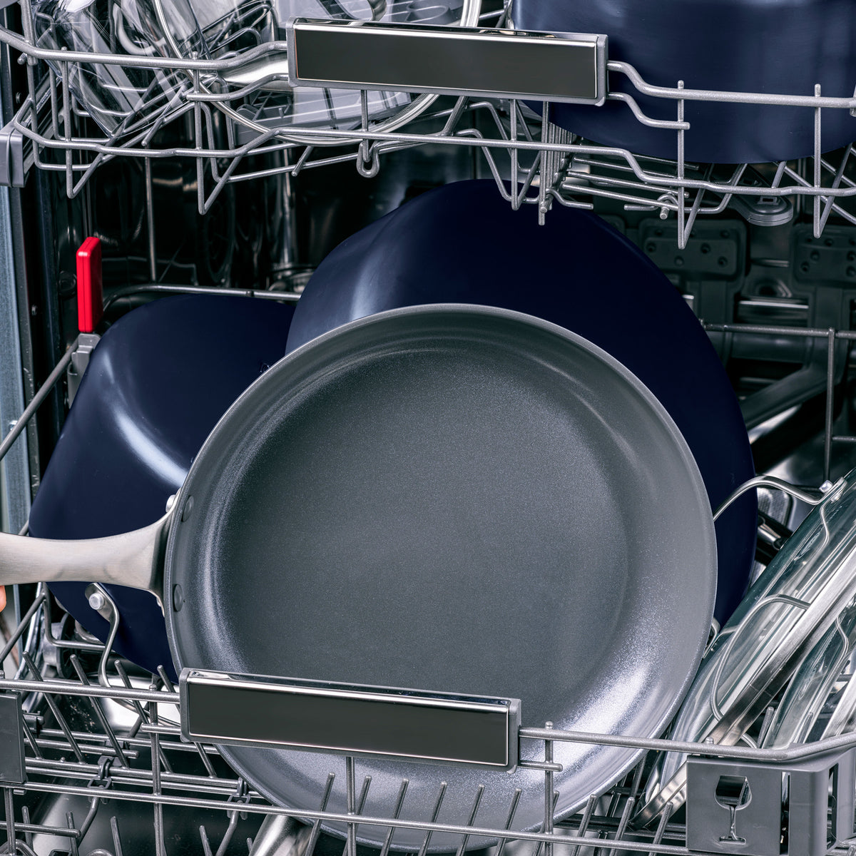 Canterbury Ceramic Nonstick 10-Piece Cookware Set - Oxford Blue | Durable & Eco-Friendly Pots & Pans for Healthy Cooking | Perfect for Frying, Boiling & Sauteing in Modern Kitchens