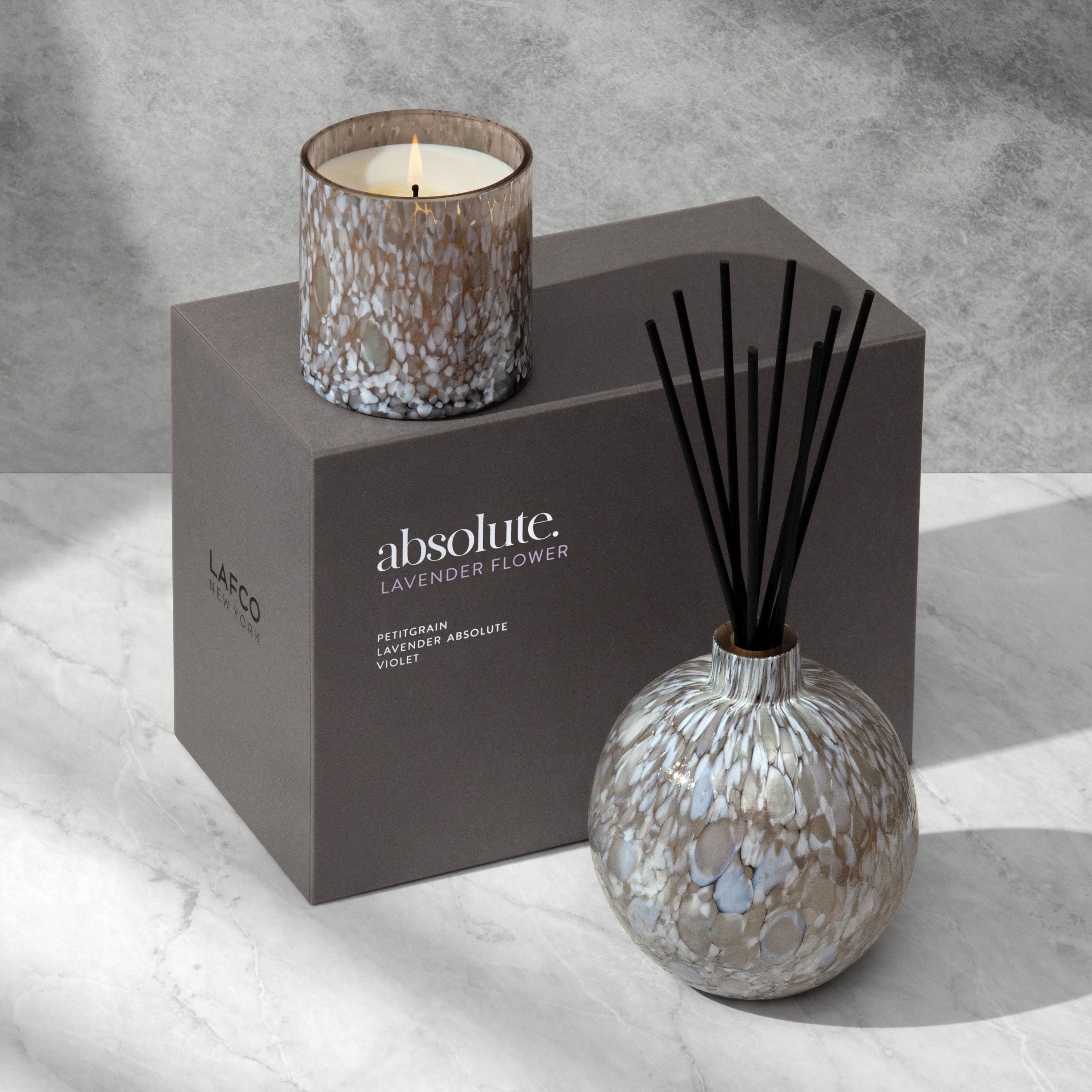 Lavender Flower Absolute Essential Oil Diffuser - Aromatherapy for Relaxation & Stress Relief at Home or Office