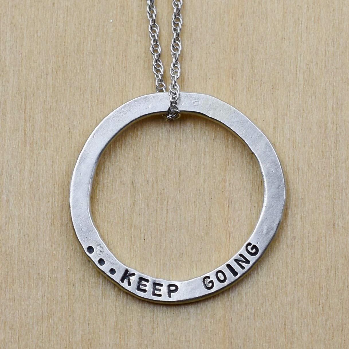 If You're Going Through Hell Keep Going Necklace - Inspirational Motivational Jewelry for Women, Strength & Courage Gift - Perfect for Daily Wear, Gifts & Special Occasions