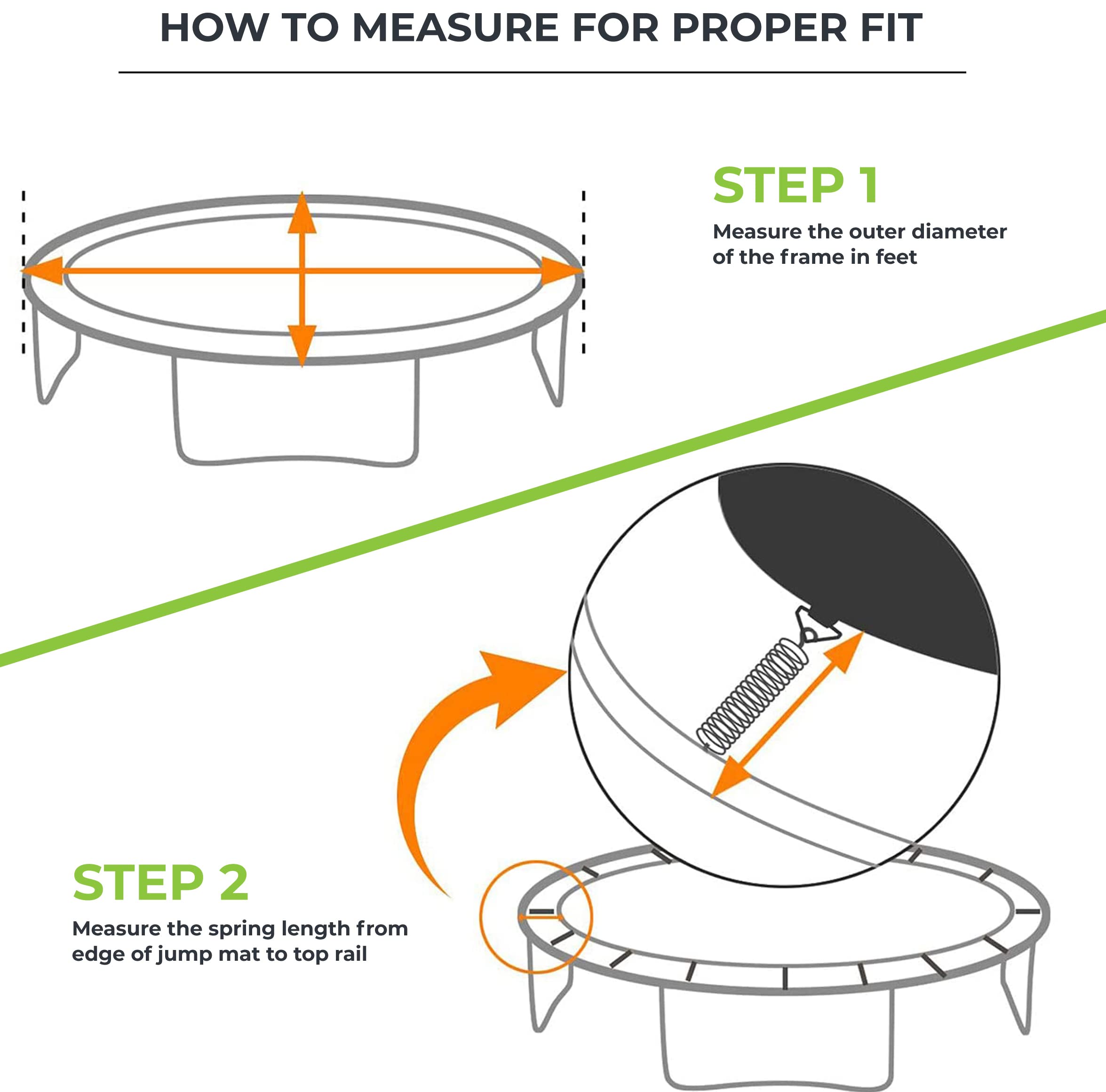Universal Trampoline Frame Pad Spring Cover Replacement for 5.5