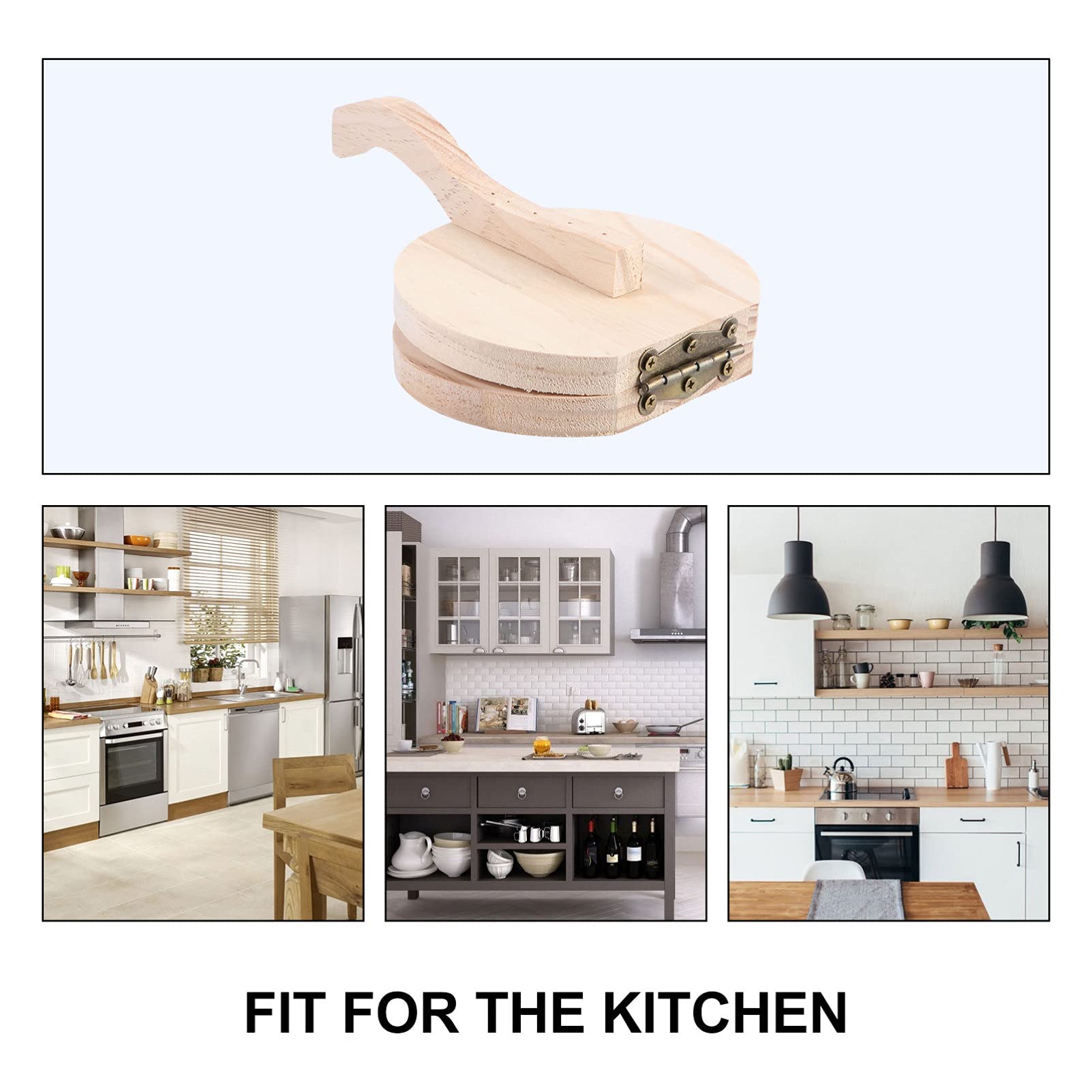 Authentic Cabilock Wooden Tortilla Press - Traditional Corn Tortilla Maker for Home Use | Perfect for Making Fresh Tortillas, Quesadillas, and Mexican Dishes