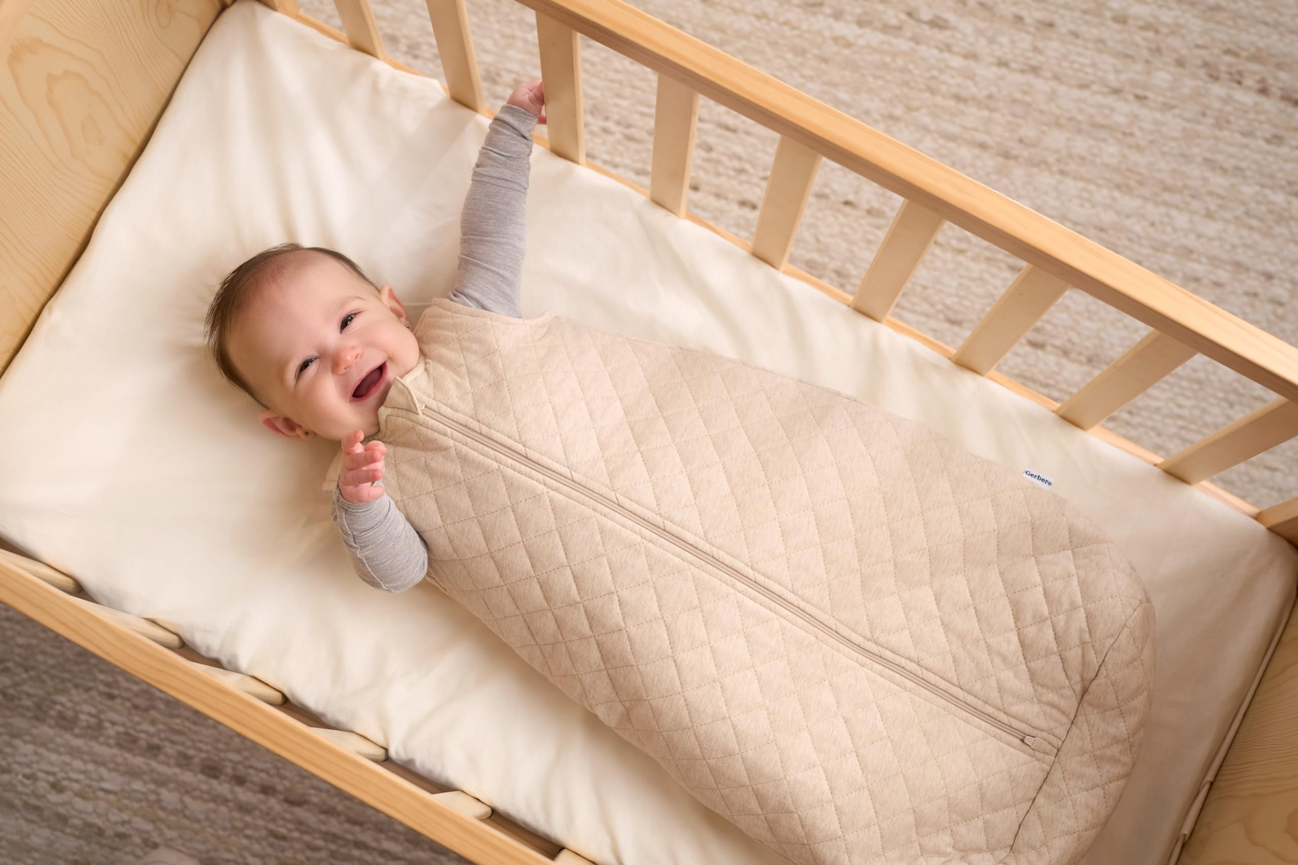 Gerber Unisex Baby Quilted Wearable Blanket - Soft & Cozy Sleep Sack for Infants & Toddlers - Perfect for Nursery, Stroller & Travel Use