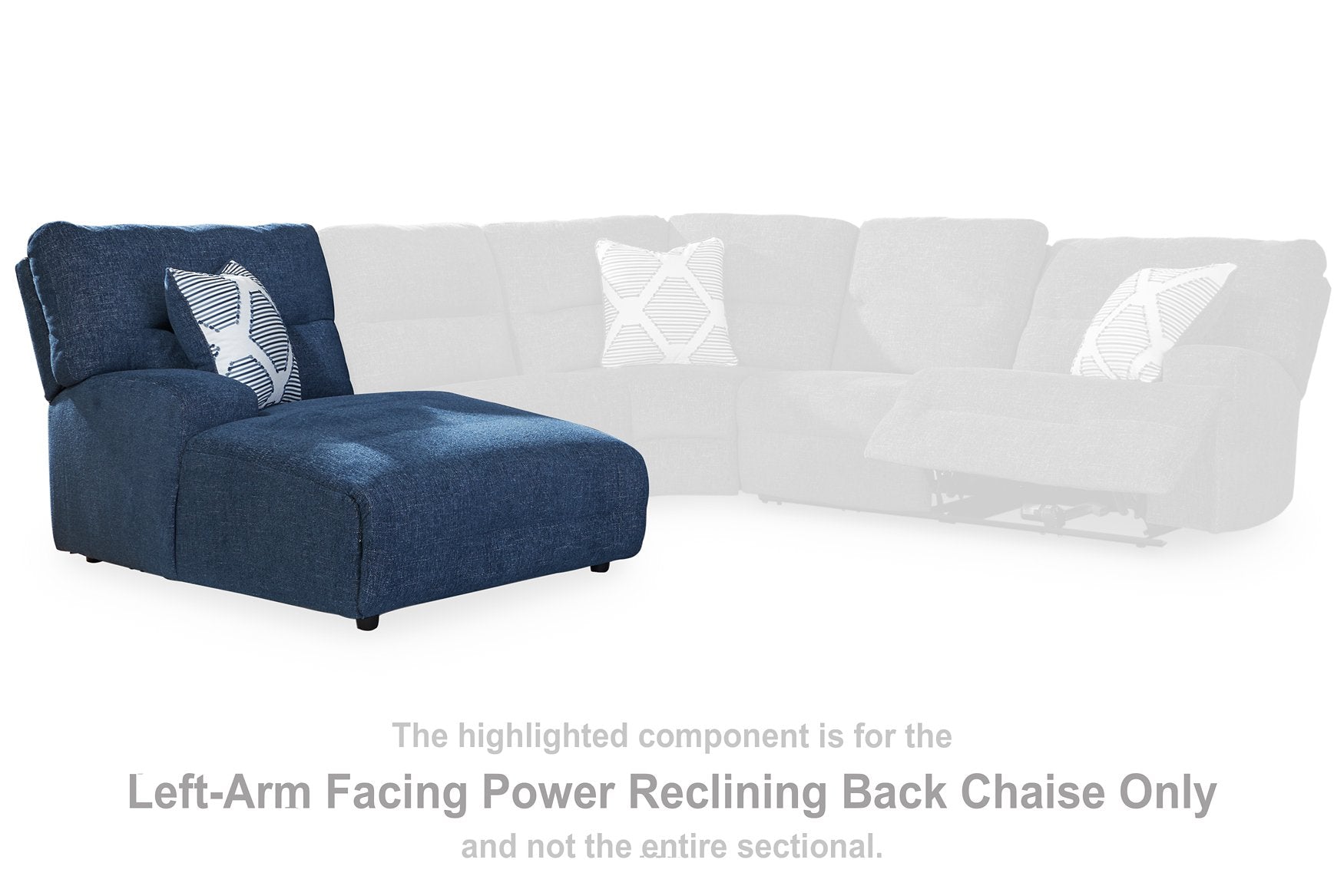 Acklen Place Power Reclining Sectional Sofa with Chaise Lounge - Modern Recliner Living Room Furniture for Home Theater & Family Relaxation