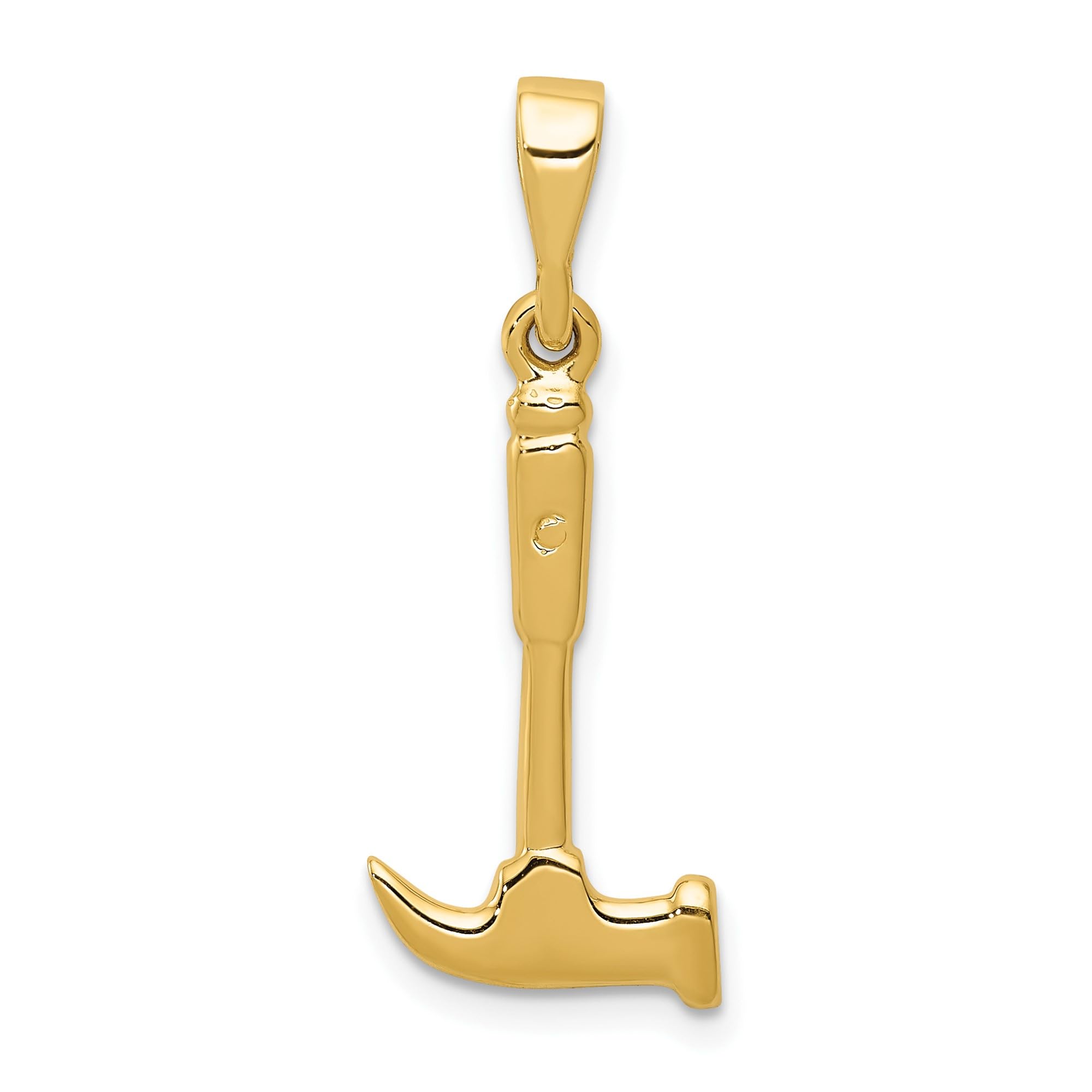 14K Solid Yellow Gold Hammer Necklace - Dainty Mechanic Chain Pendant Charm for Women | Perfect Gift for Birthday, Anniversary & Valentine's Day | Jewelry for Everyday Wear & Special Occasions