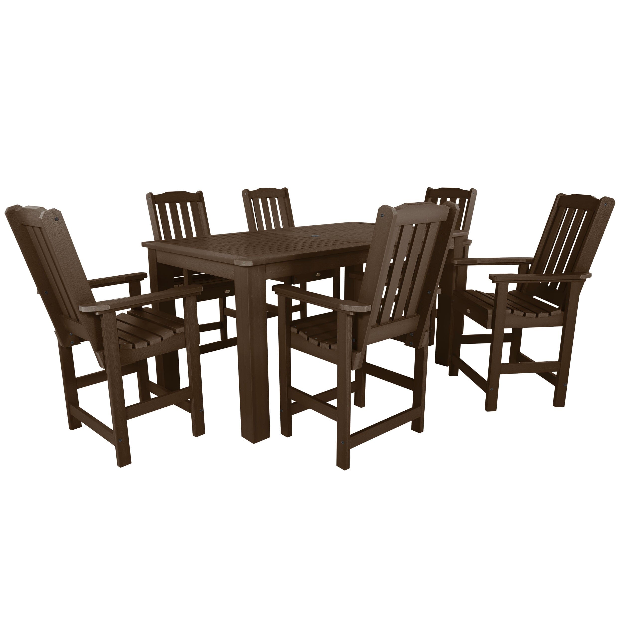 Lehigh 7-Piece Rectangular Outdoor Dining Set 42