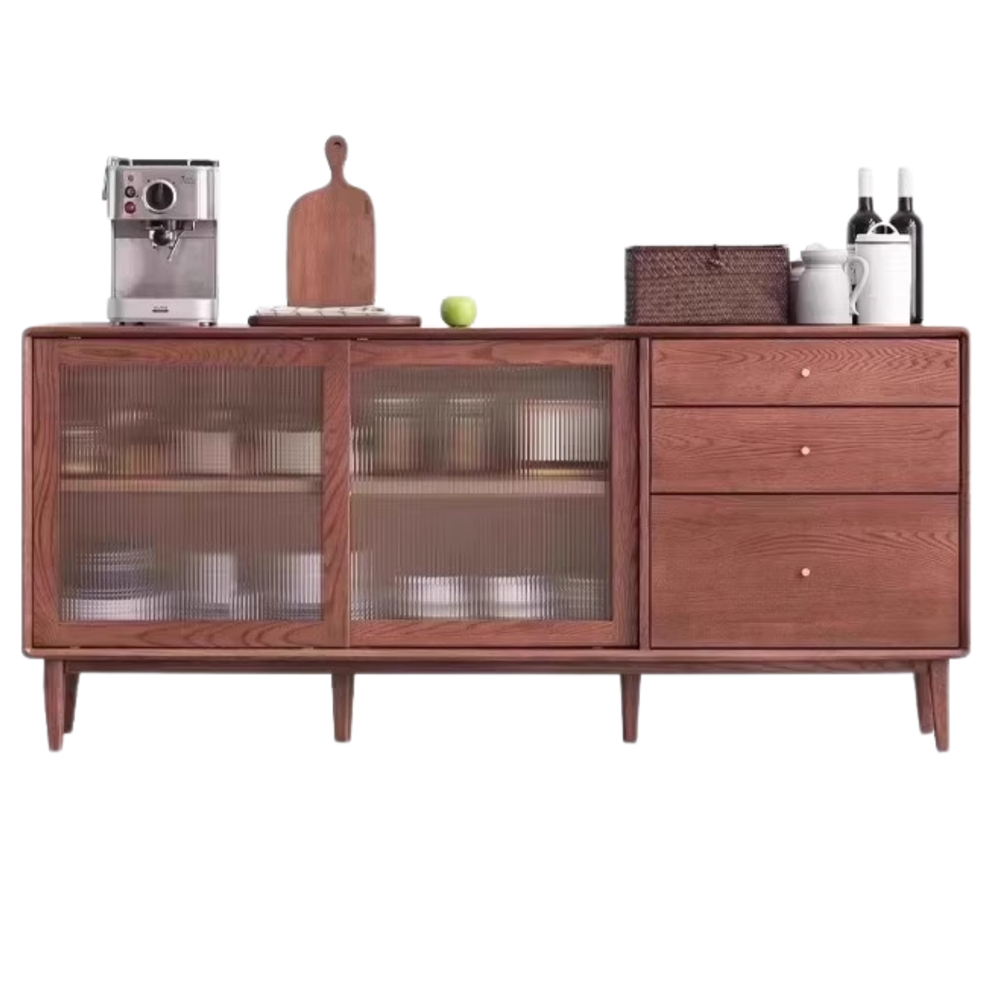 70.9x15.8x31.9 inch / 180x40x81сm / Walnut color / sideboard
