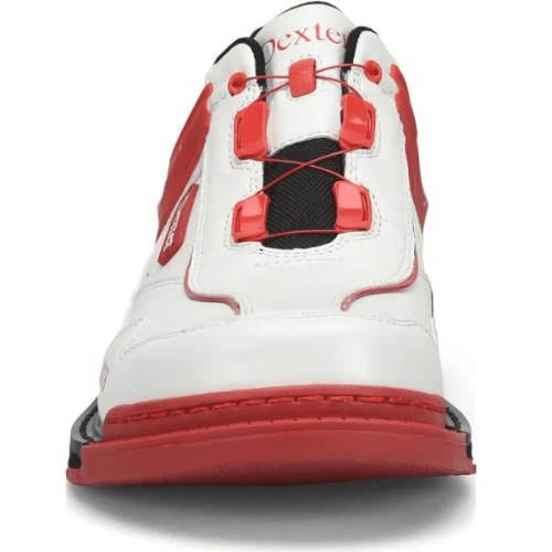 Dexter Men's SST 6 Hybrid BOA Right Hand Bowling Shoes - White/Red - Perfect for Competitive Bowling & League Play