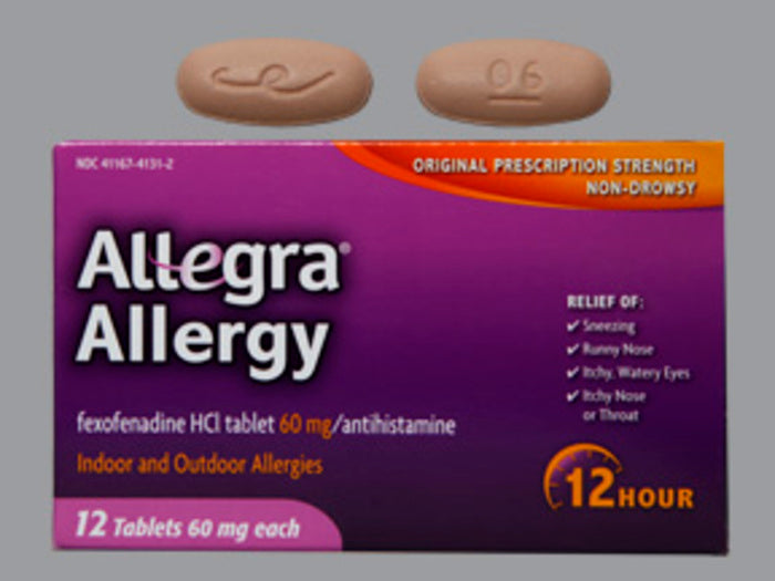 Allegra 12 Hour Allergy Relief Tablets - 24 Count | Non-Drowsy Antihistamine for Indoor & Outdoor Allergies | Fast-Acting Allergy Medicine for Sneezing, Runny Nose & Itchy Eyes | Perfect for Seasonal Allergies at Home, Work or Travel