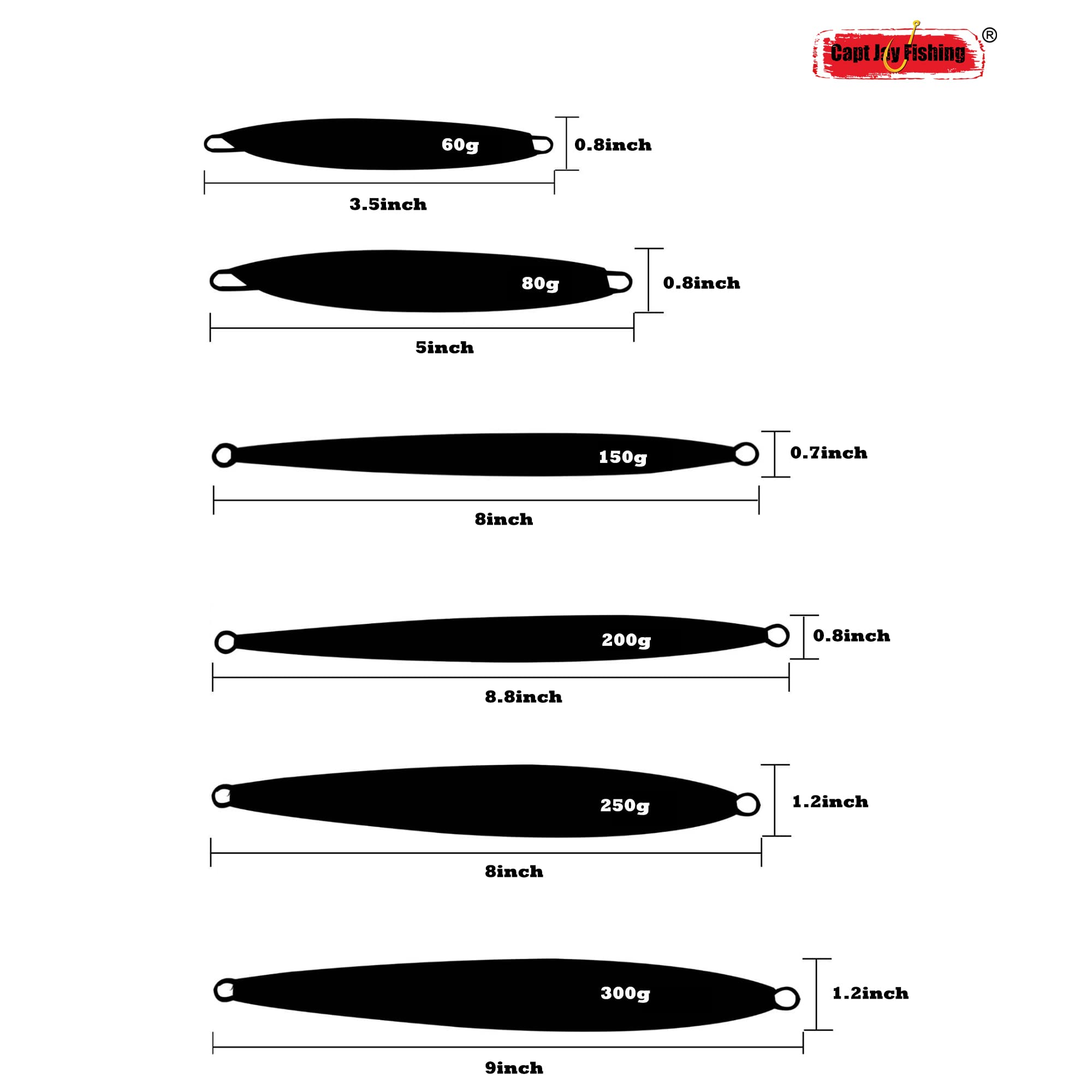 Premium Saltwater Jigs for Speed Jigging & Slow Jigging - Vertical Fishing Lures with High Catch Rate | Perfect for Offshore, Deep Sea & Kayak Fishing Adventures