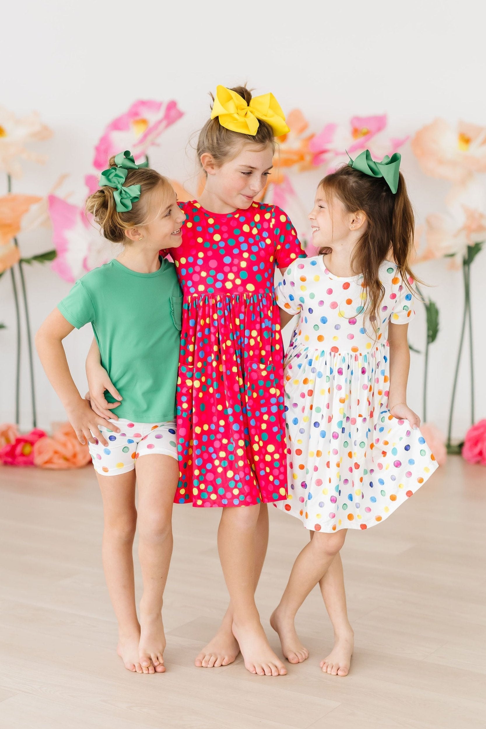 Polka Dot Summer Short Sleeve Pocket Twirl Dress for Women - Perfect for Parties, Weddings & Outdoor Events
