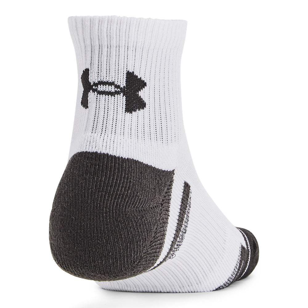 Under Armour Performance Tech Quarter Socks 6-Pack for Men & Women - Moisture-Wicking Athletic Socks for Running, Gym & Sports