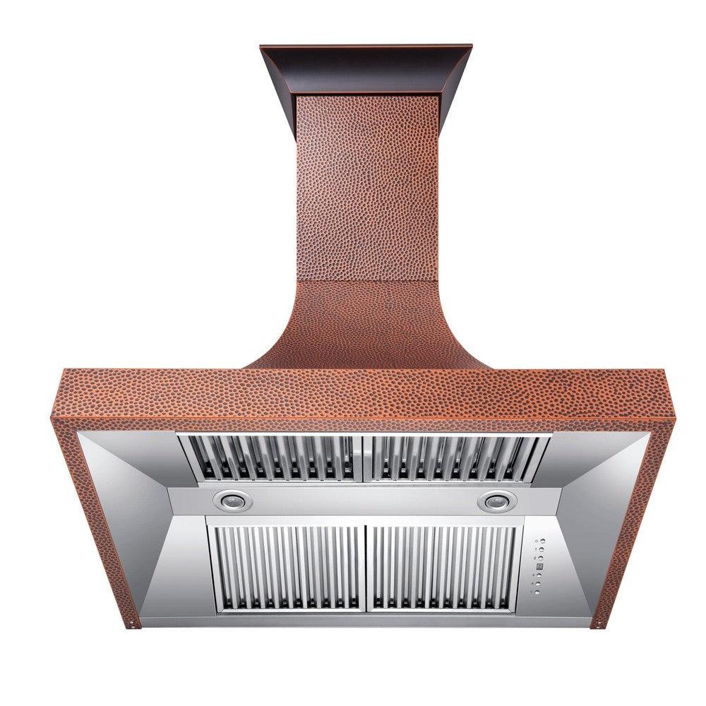 ZLINE Designer Series Hand Hammered Copper Finish Wall Range Hood (8632H) - Premium Kitchen Ventilation for Modern Homes, Perfect Over Stove, Island or Cooktop