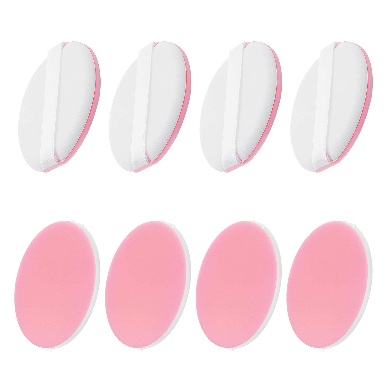 Molain 8-Piece Round Beauty Blenders Set - 2 Inch Soft Makeup Sponge Puffs for Full Coverage Foundation, Concealer & Cream Blending (Pink) | Perfect for Professional Makeup Application & Travel