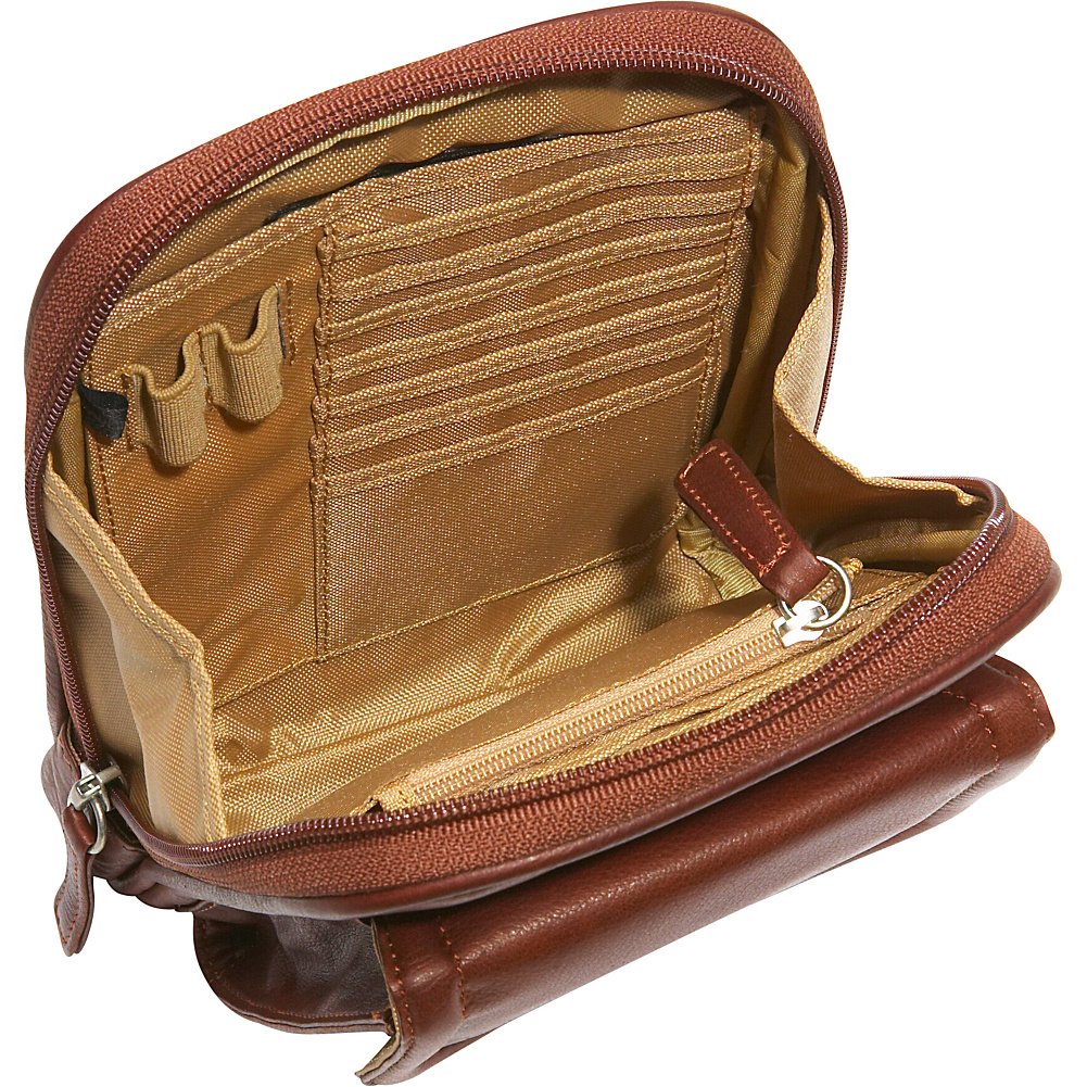 Luxury Cashmere Leather Mini Organizer Wallet - Elegant Raisin Color for Women | Perfect for Credit Cards, IDs & Everyday Essentials