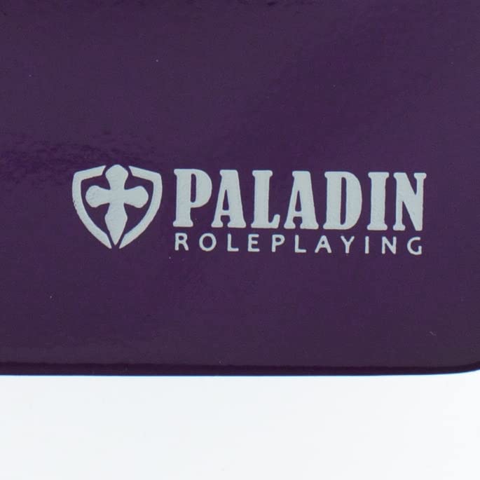 Premium Purple Metal Dice Set - 7-Piece Polyhedral RPG Dice with Elegant Presentation Case - Perfect for Dungeons & Dragons, Pathfinder & Tabletop Gaming