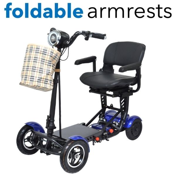 ComfyGo MS 3000 Plus Foldable Mobility Scooter for Seniors & Adults - Lightweight Electric Wheelchair with Long Battery Life - Perfect for Indoor & Outdoor Use, Shopping, Travel & Daily Mobility